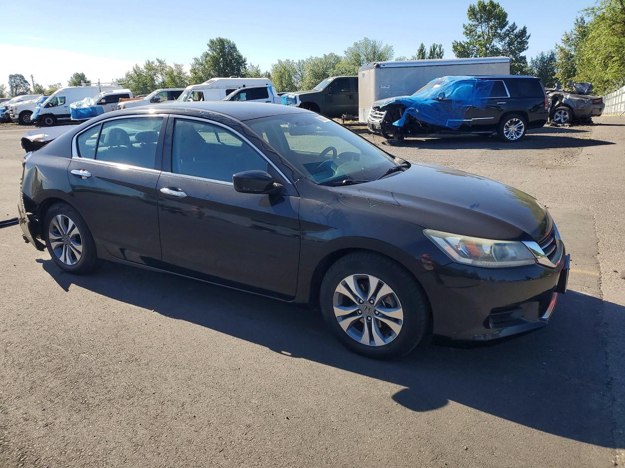 2015 Honda Accord Lx Black vin: 1HGCR2F35FA250970
