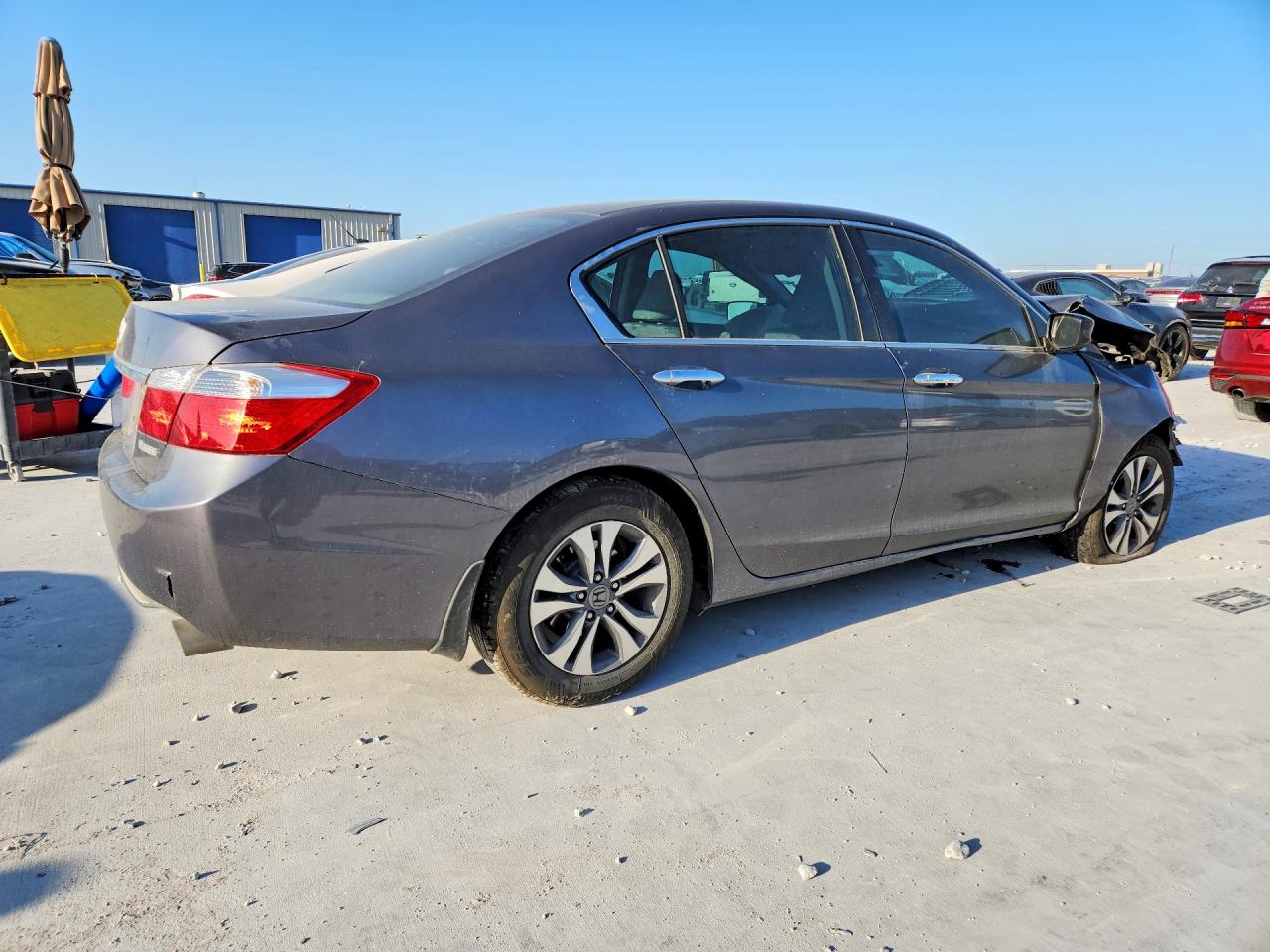2015 Honda Accord Lx Gray vin: 1HGCR2F35FA256476