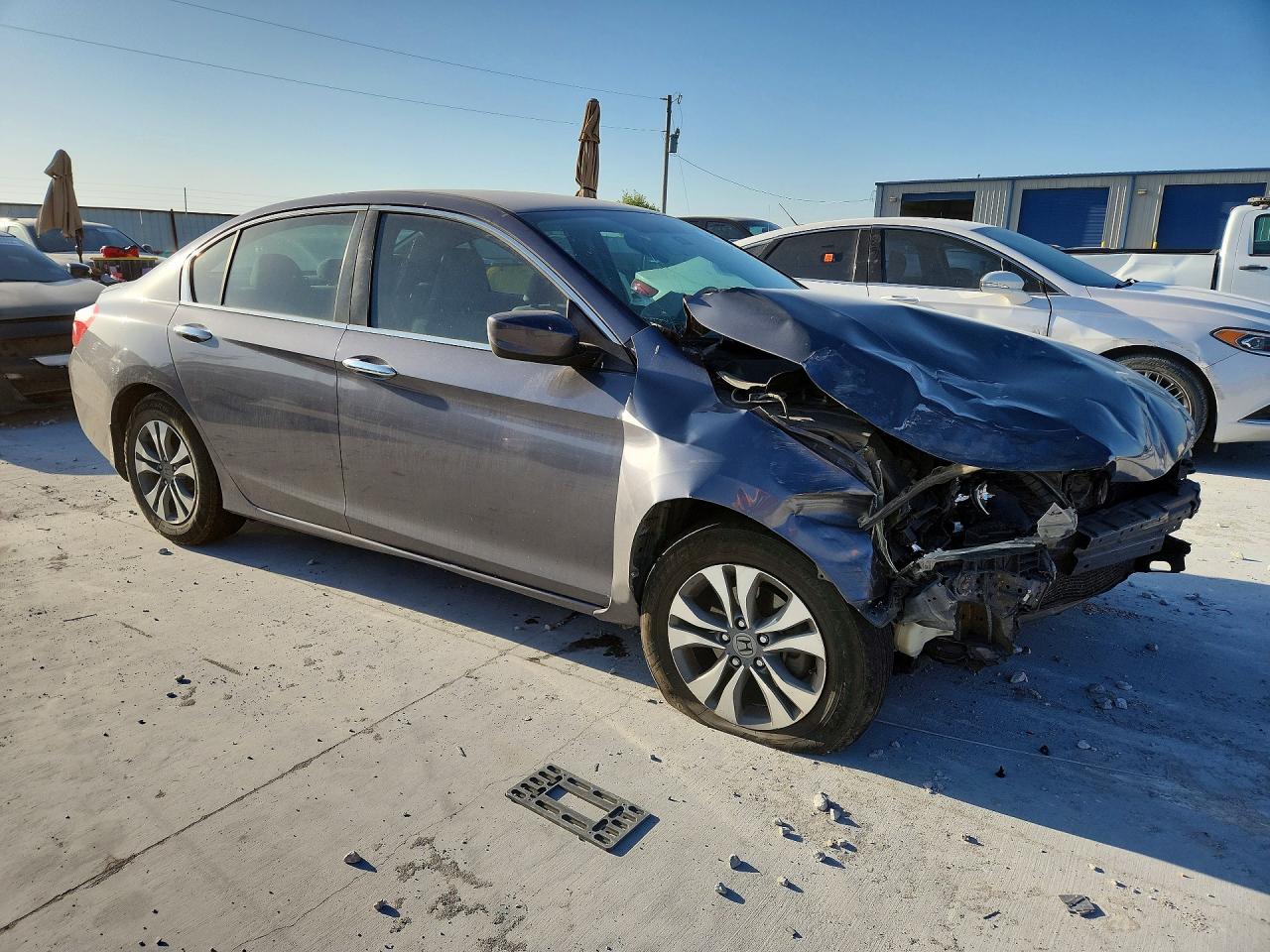 2015 Honda Accord Lx Gray vin: 1HGCR2F35FA256476