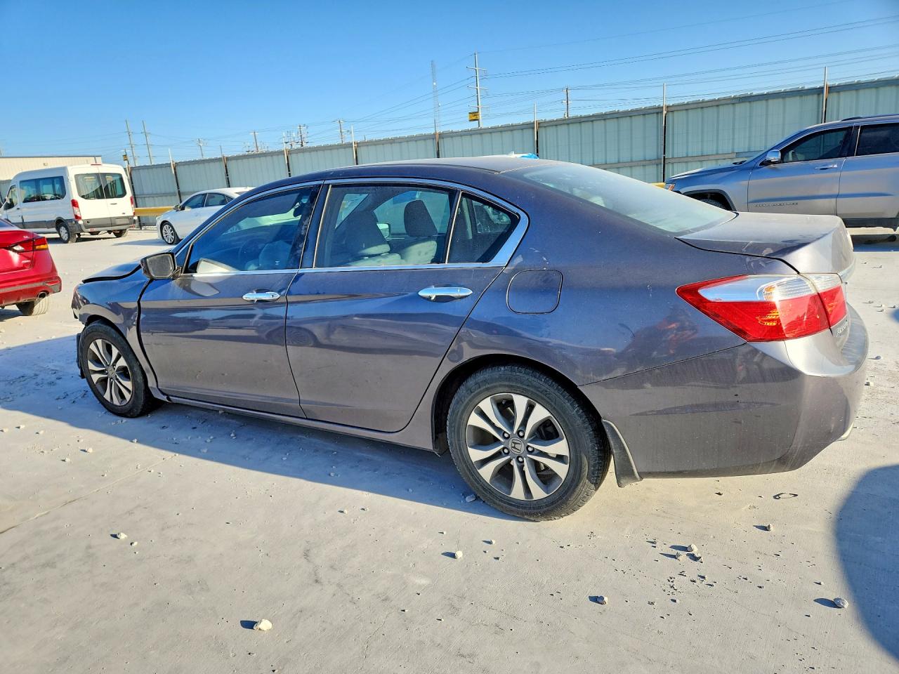 2015 Honda Accord Lx Gray vin: 1HGCR2F35FA256476