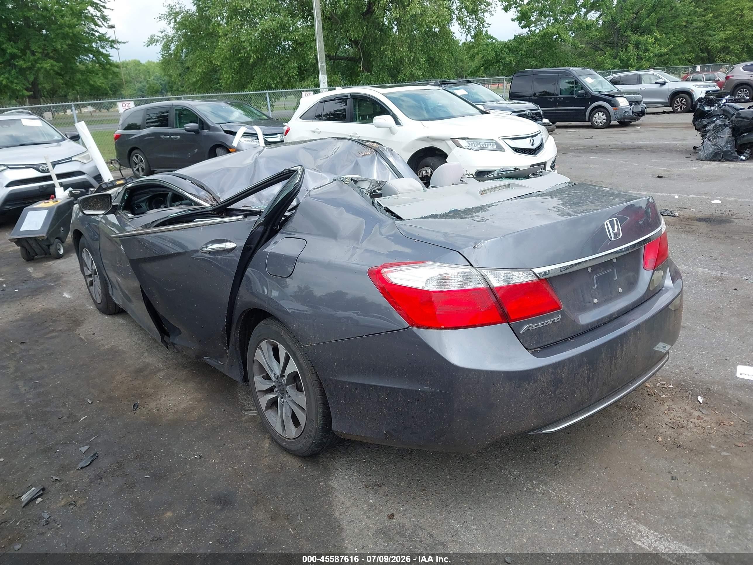 2015 Honda Accord Lx Серый vin: 1HGCR2F35FA262827