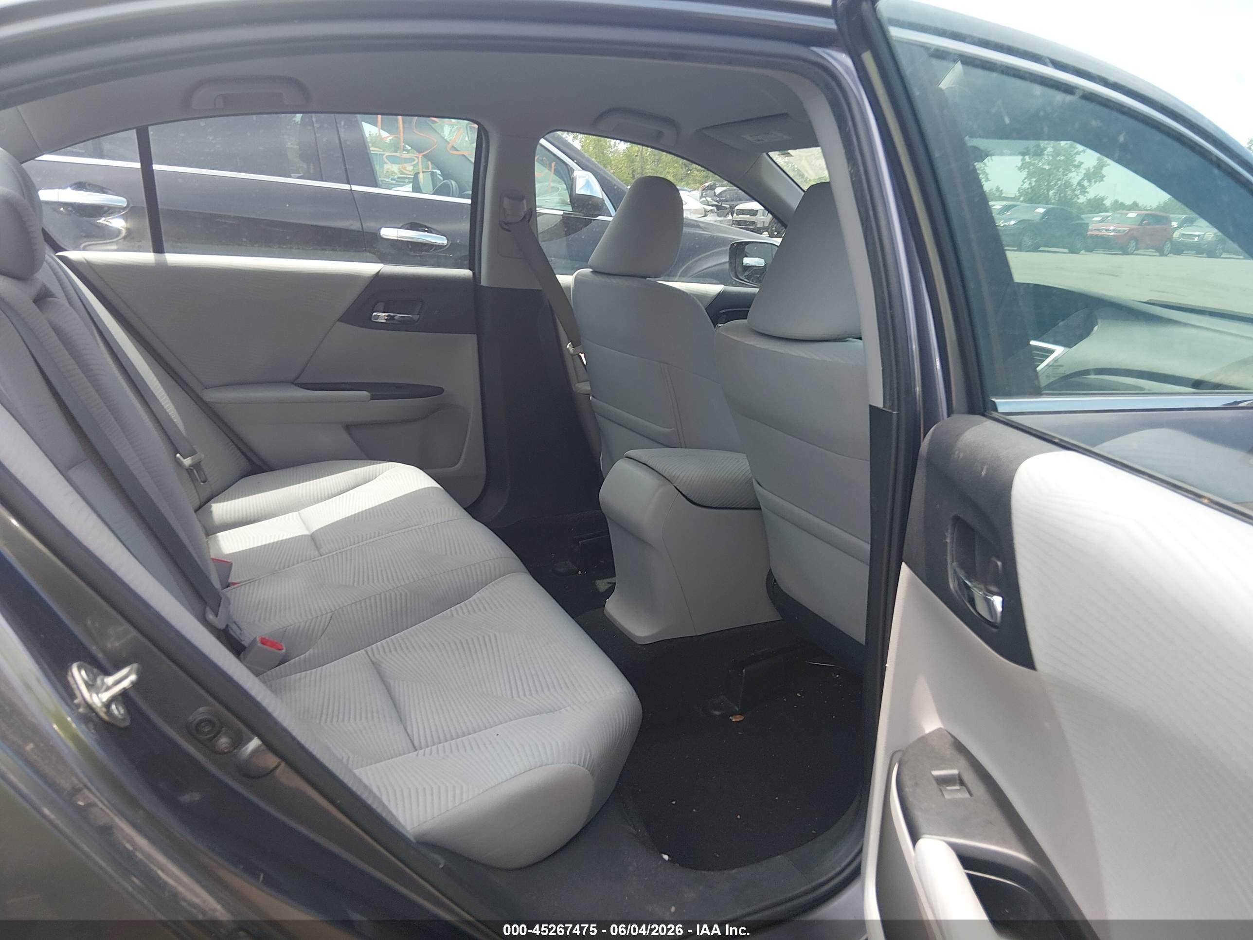 2016 Honda Accord Lx Gray vin: 1HGCR2F35GA055789