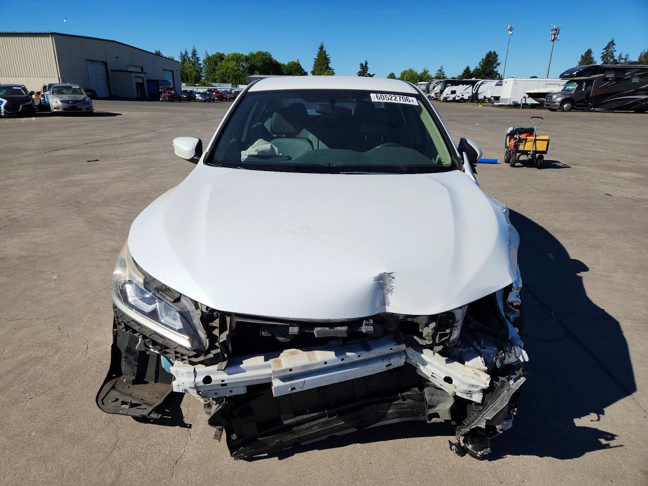 2016 Honda Accord Lx Белый vin: 1HGCR2F35GA110788