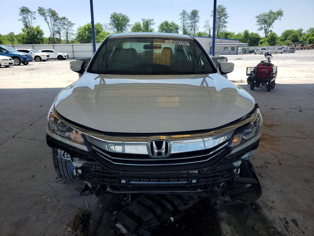 2016 Honda Accord Lx White vin: 1HGCR2F35GA239565