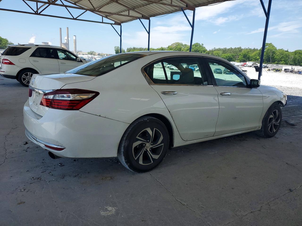 2016 Honda Accord Lx White vin: 1HGCR2F35GA239565