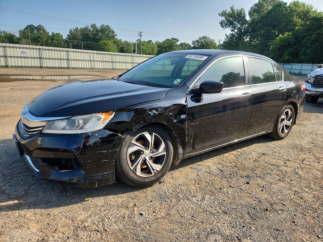 2017 Honda Accord Lx Черный vin: 1HGCR2F35HA179563