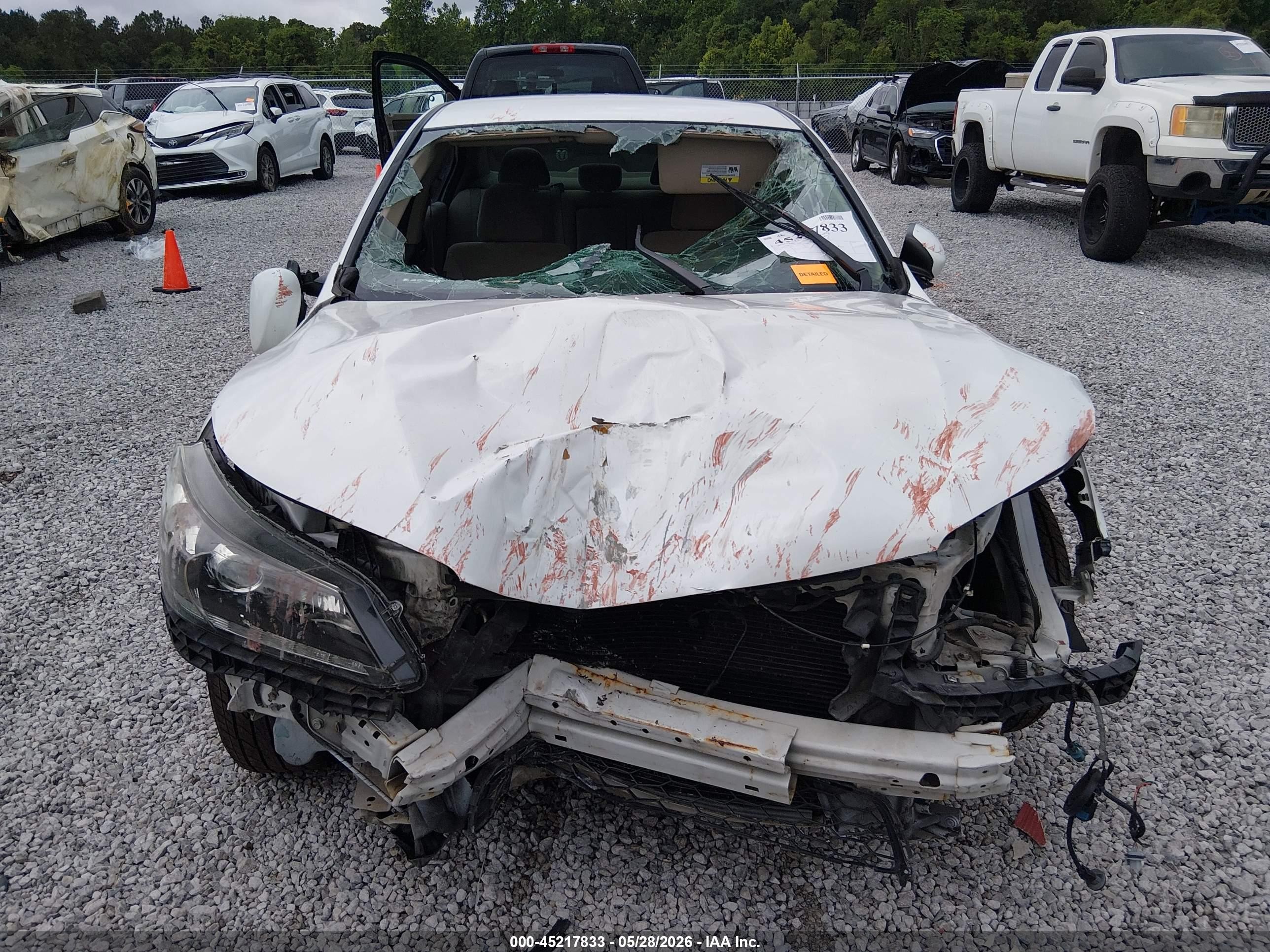 2013 Honda Accord Lx White vin: 1HGCR2F36DA014633