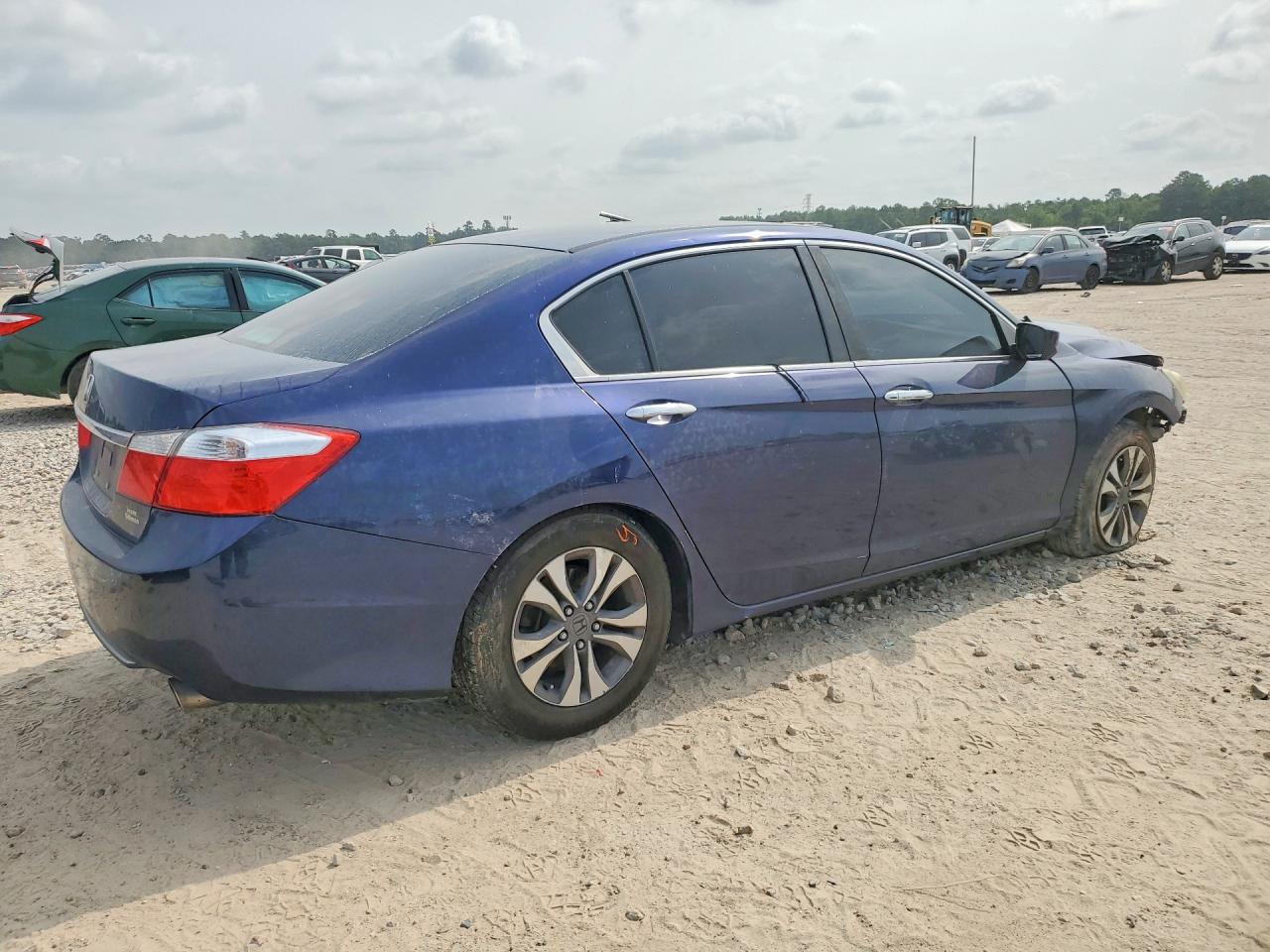 2013 Honda Accord Lx Blue vin: 1HGCR2F36DA035787