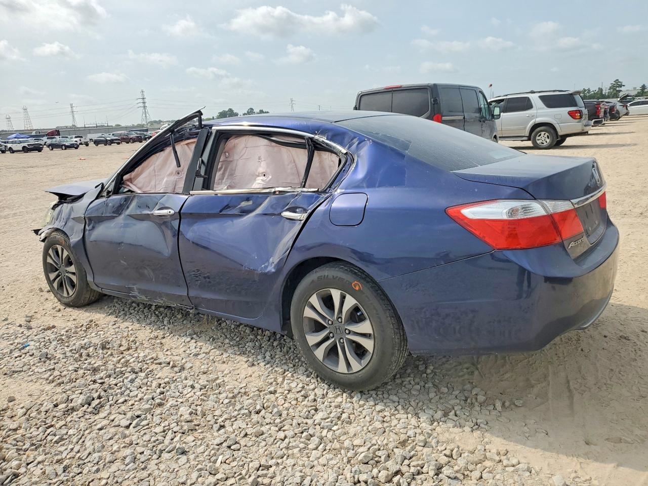2013 Honda Accord Lx Blue vin: 1HGCR2F36DA035787