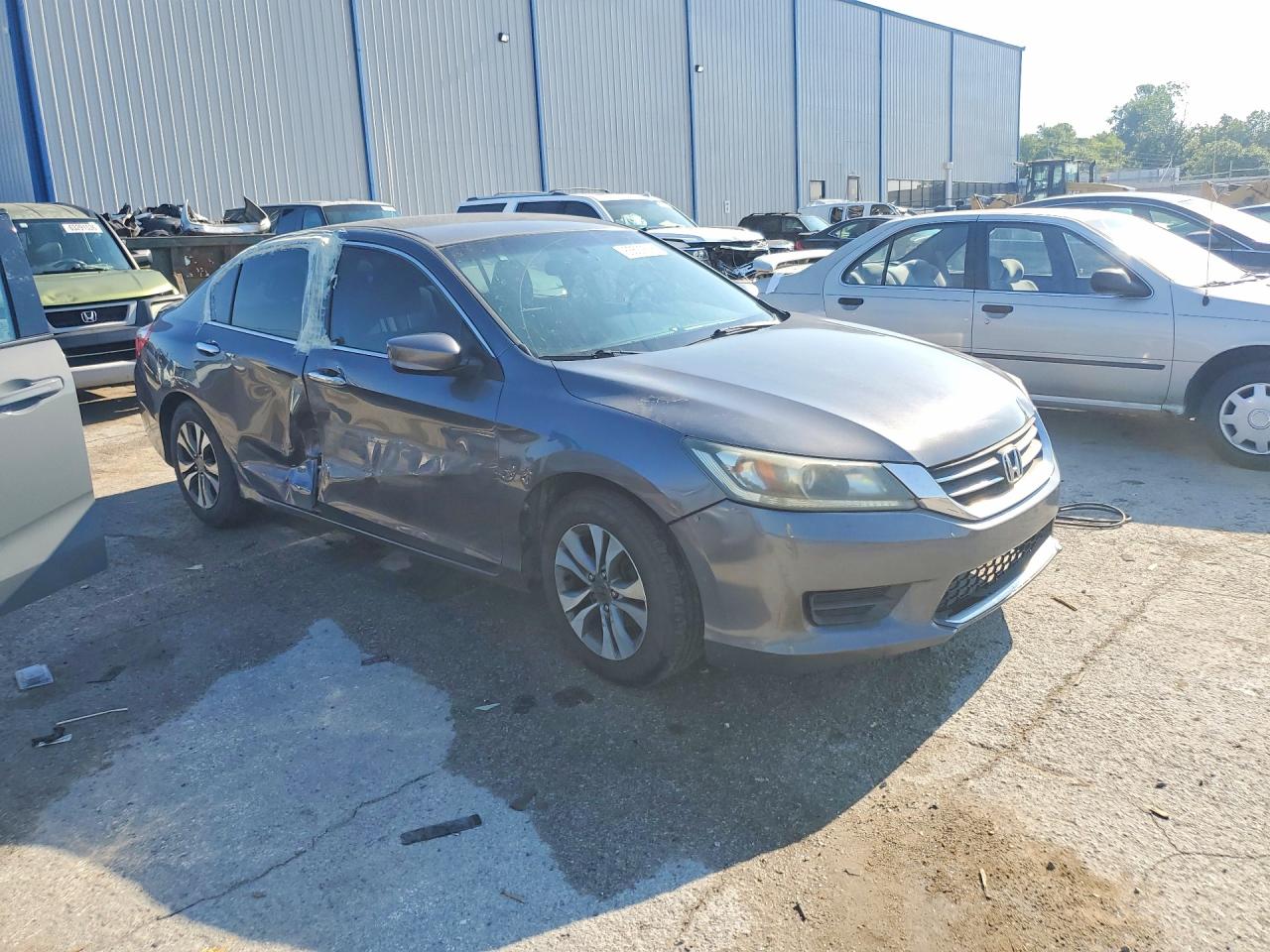 2013 Honda Accord Lx Gray vin: 1HGCR2F36DA044487