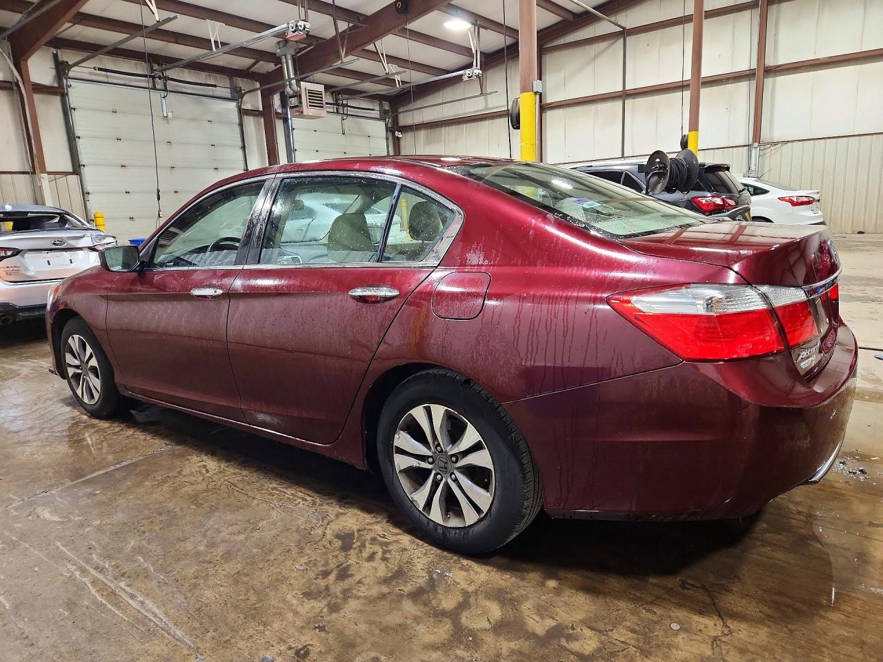 2013 Honda Accord Lx Burgundy vin: 1HGCR2F36DA046384