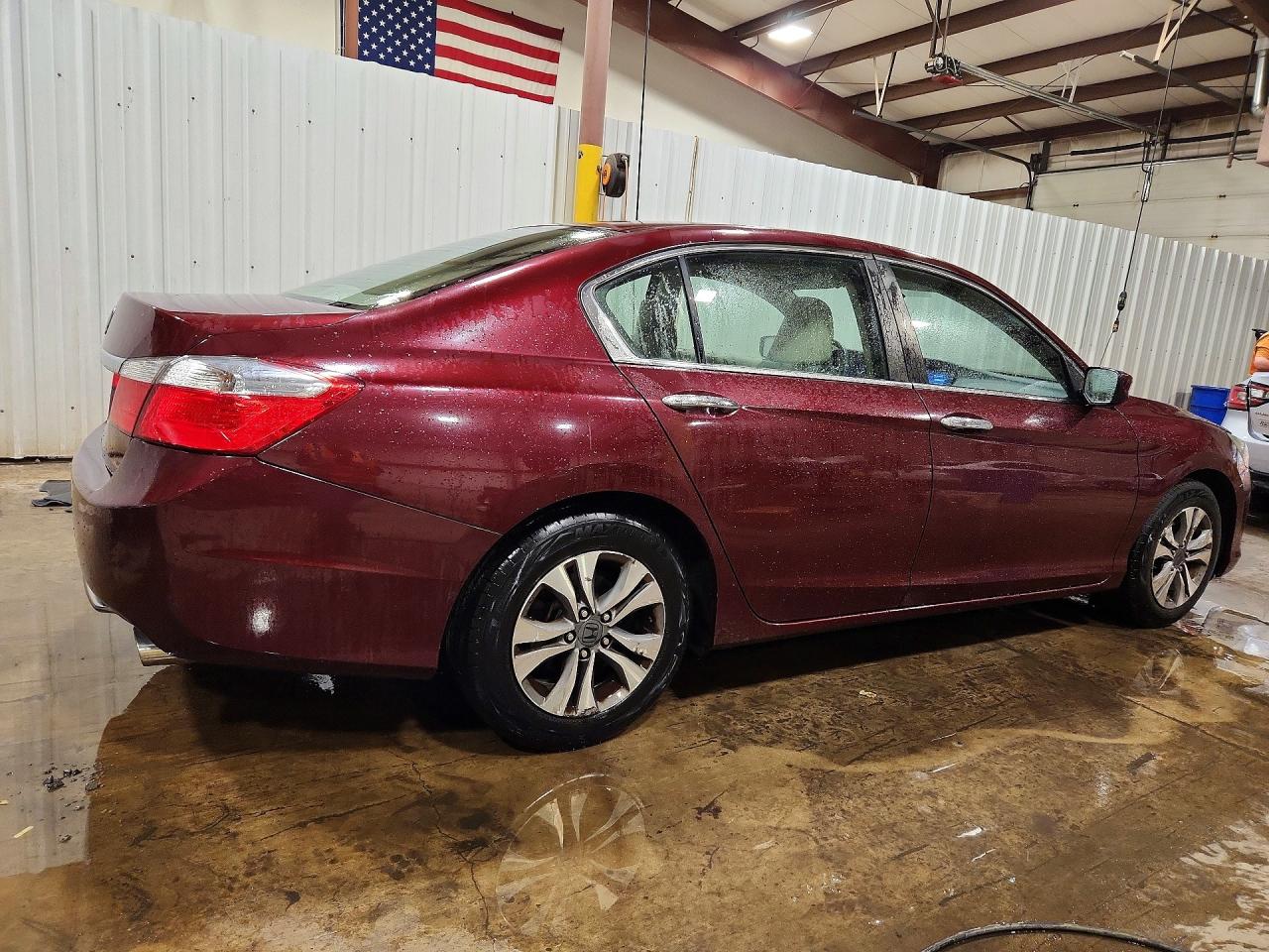2013 Honda Accord Lx Burgundy vin: 1HGCR2F36DA046384