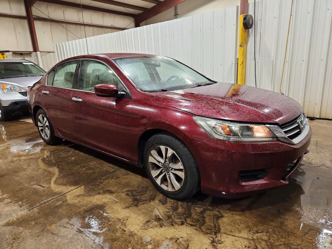 2013 Honda Accord Lx Burgundy vin: 1HGCR2F36DA046384
