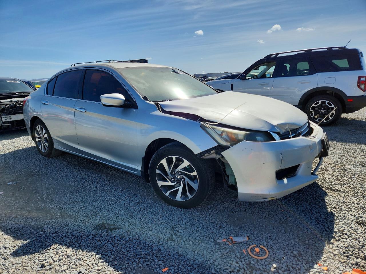 2013 Honda Accord Lx Silver vin: 1HGCR2F36DA049365