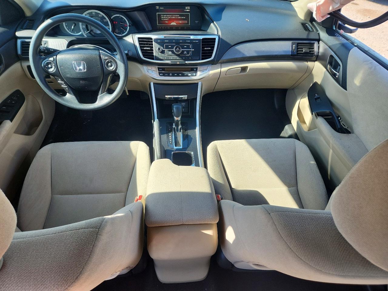 2013 Honda Accord Lx White vin: 1HGCR2F36DA053139