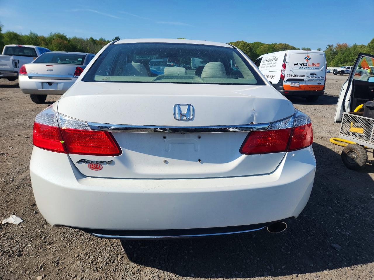 2013 Honda Accord Lx White vin: 1HGCR2F36DA053139