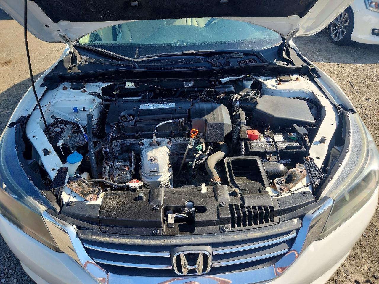 2013 Honda Accord Lx White vin: 1HGCR2F36DA053139