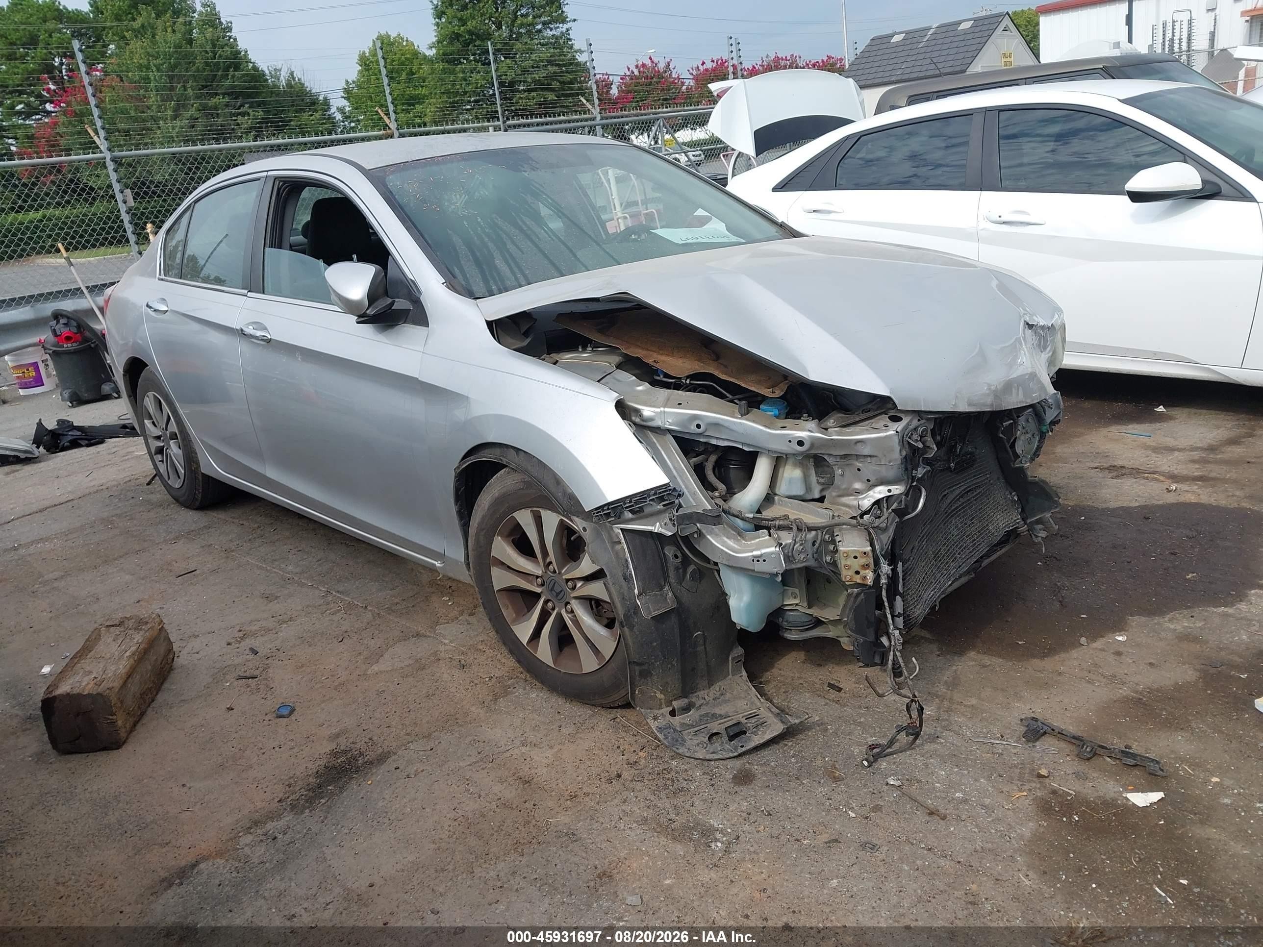 2013 Honda Accord Lx Silver vin: 1HGCR2F36DA068689