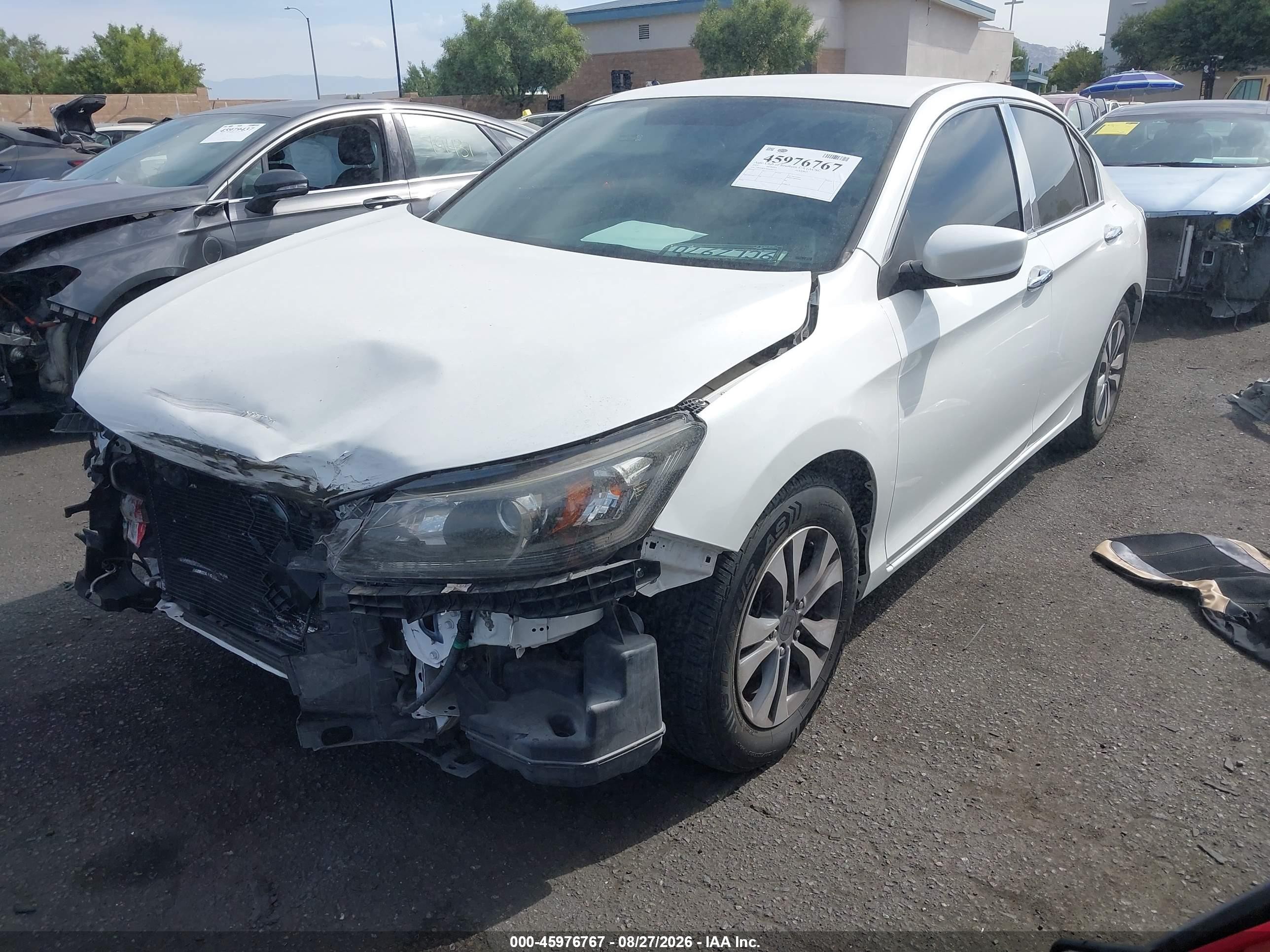 2013 Honda Accord Lx Белый vin: 1HGCR2F36DA081345