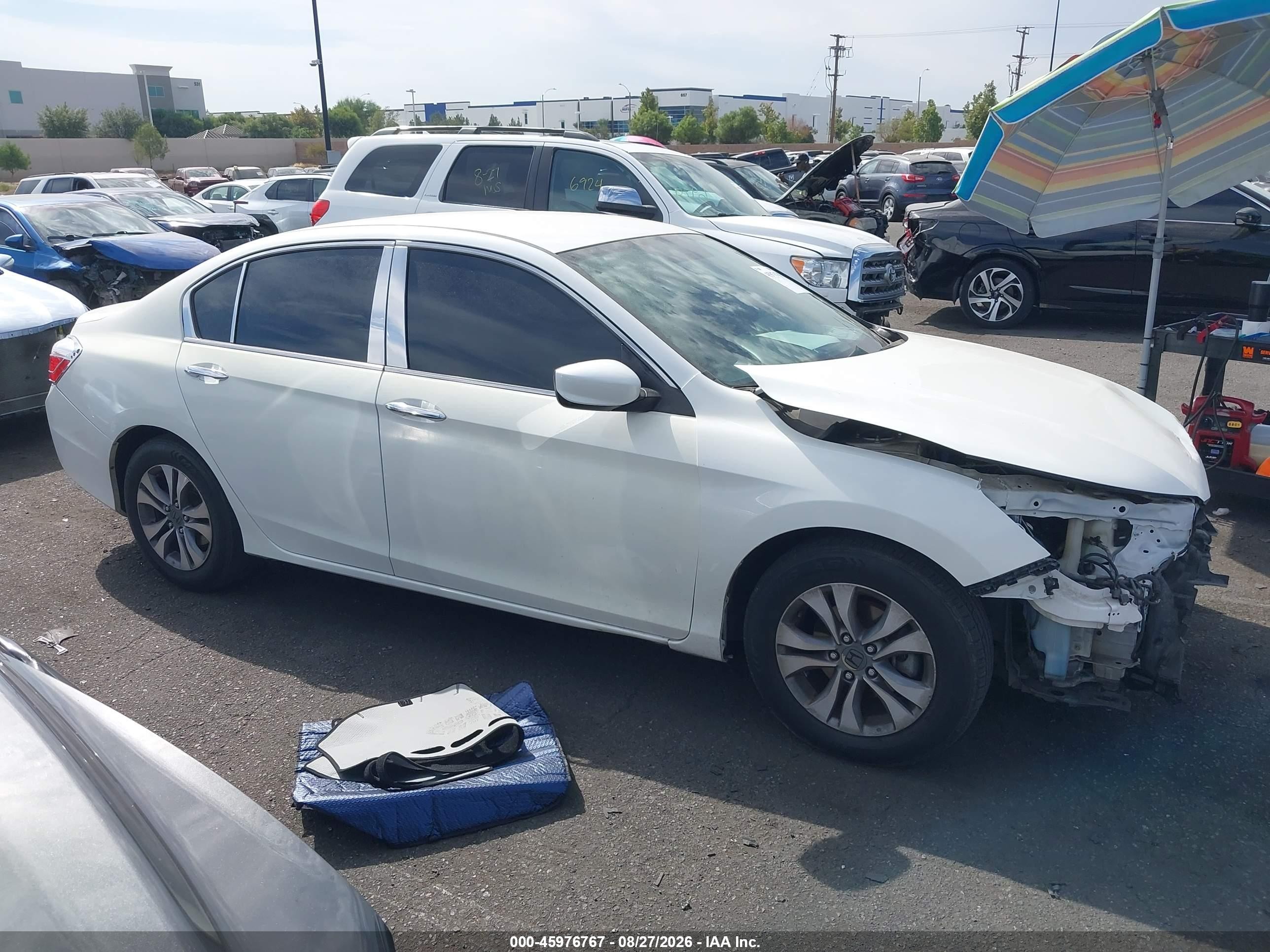 2013 Honda Accord Lx Белый vin: 1HGCR2F36DA081345