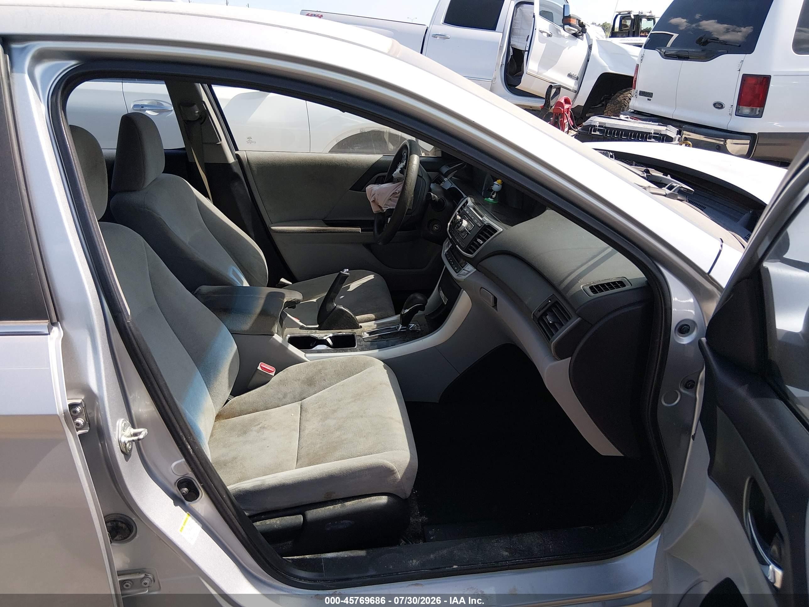 2013 Honda Accord Lx Gray vin: 1HGCR2F36DA097769