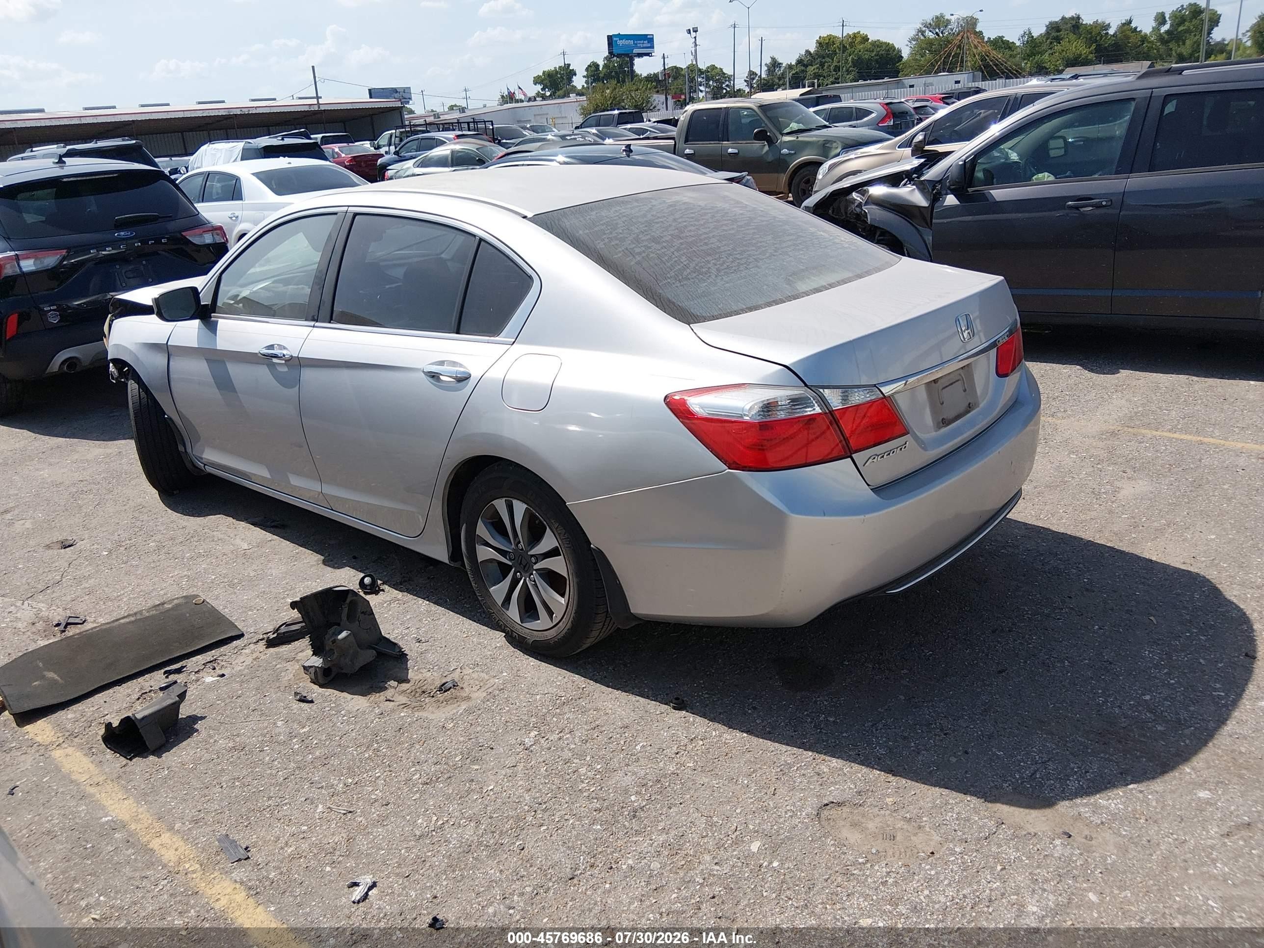 2013 Honda Accord Lx Gray vin: 1HGCR2F36DA097769