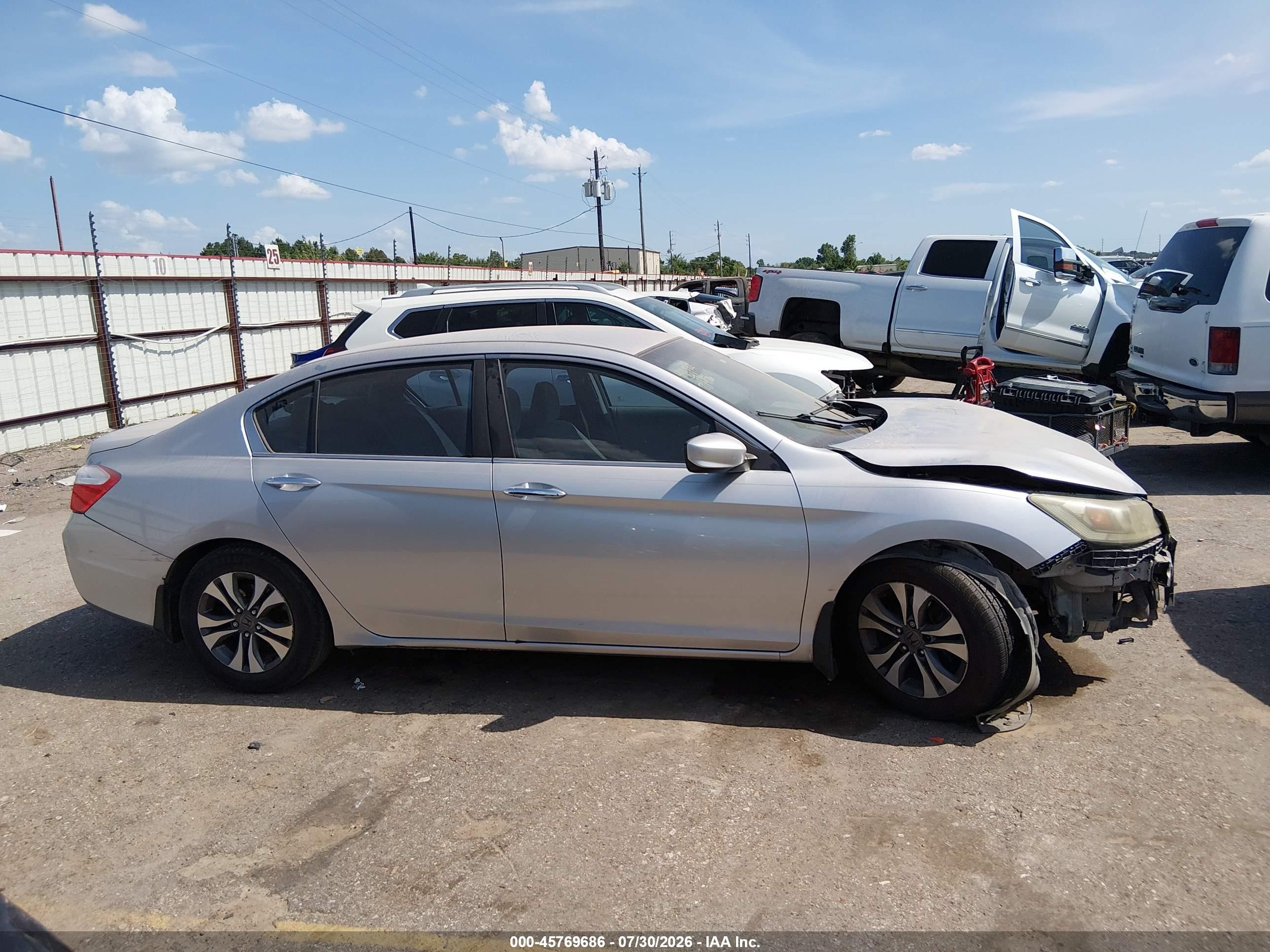 2013 Honda Accord Lx Gray vin: 1HGCR2F36DA097769