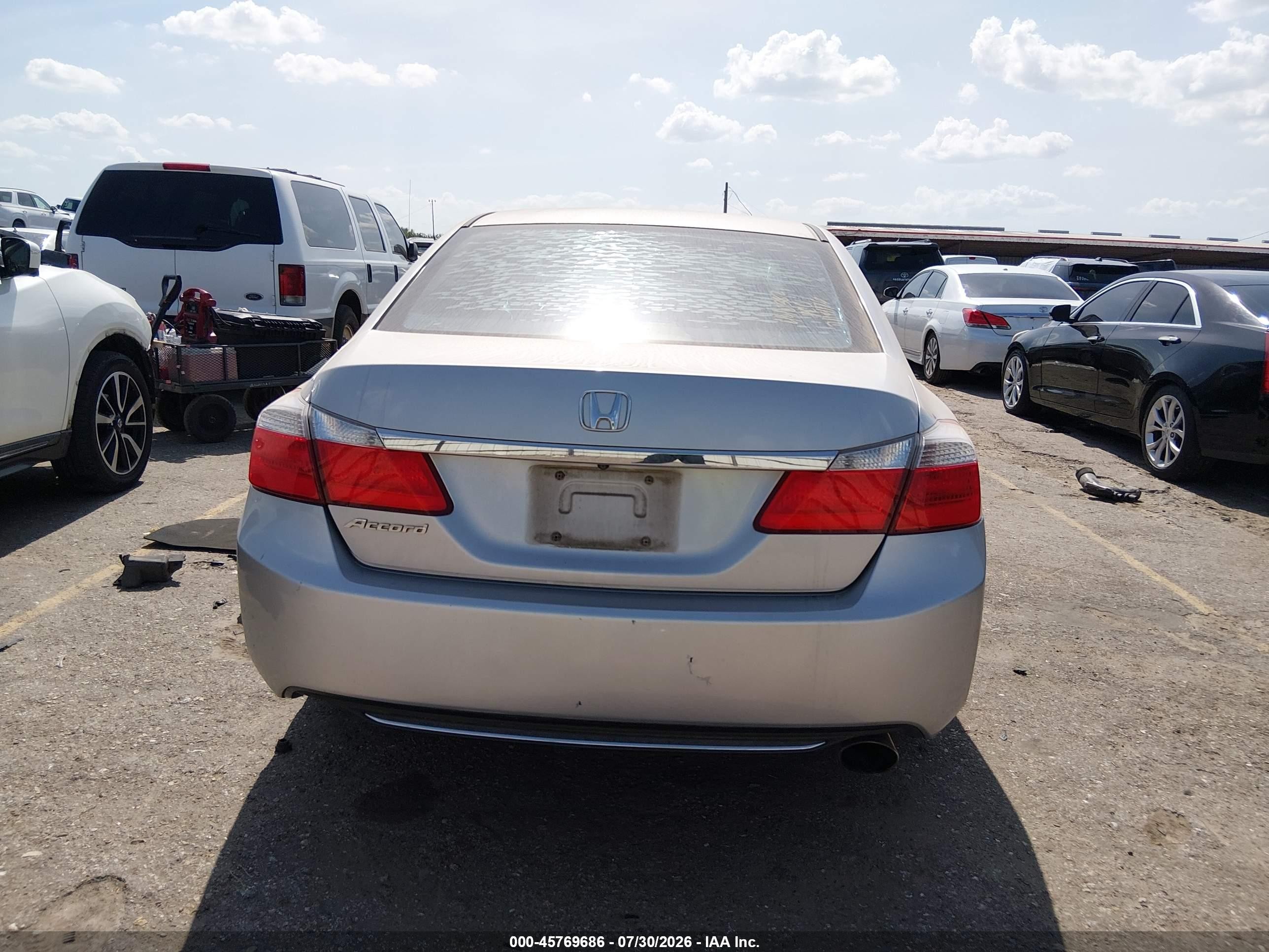 2013 Honda Accord Lx Gray vin: 1HGCR2F36DA097769