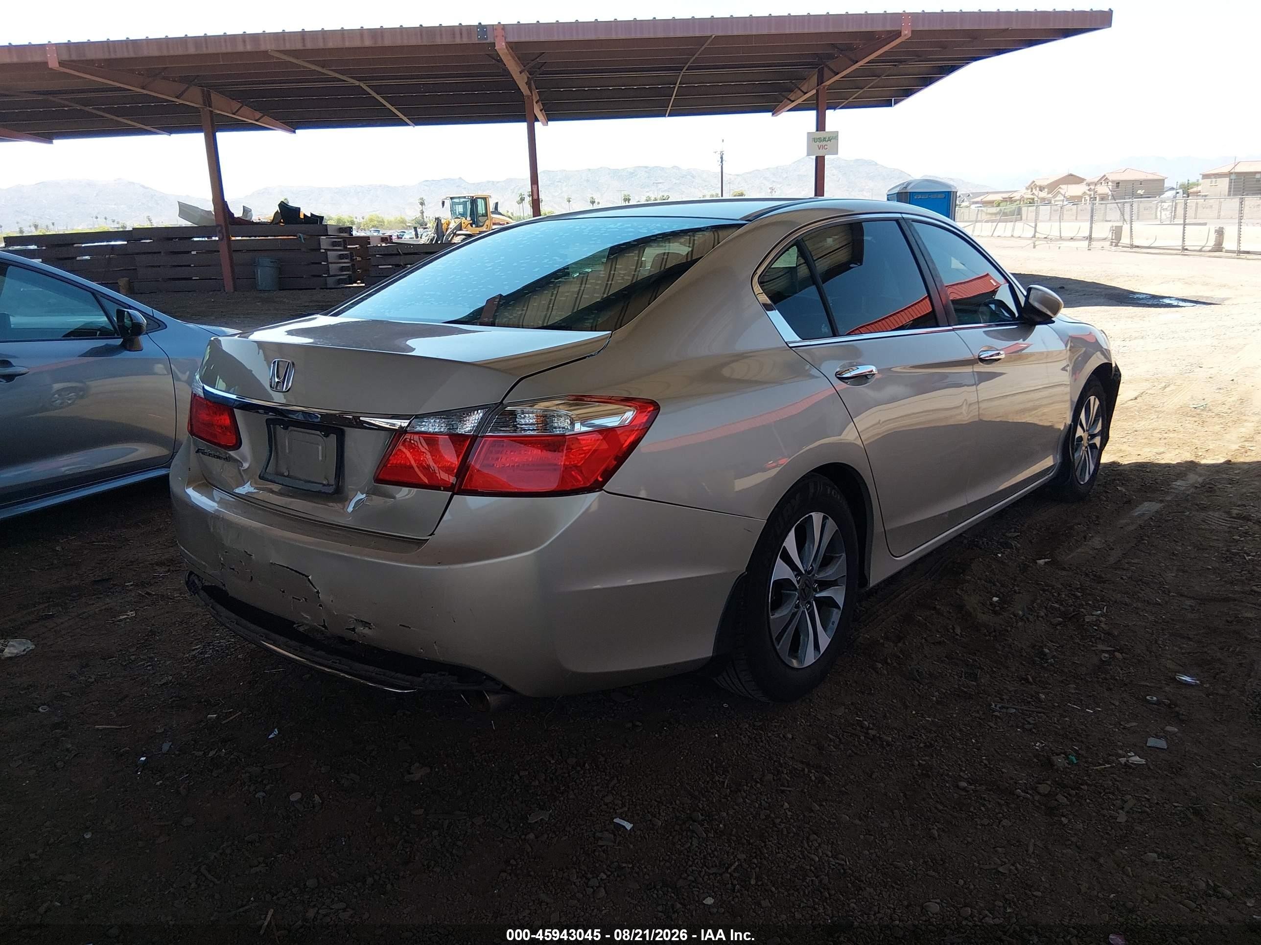 2013 Honda Accord Lx Champagne vin: 1HGCR2F36DA099201