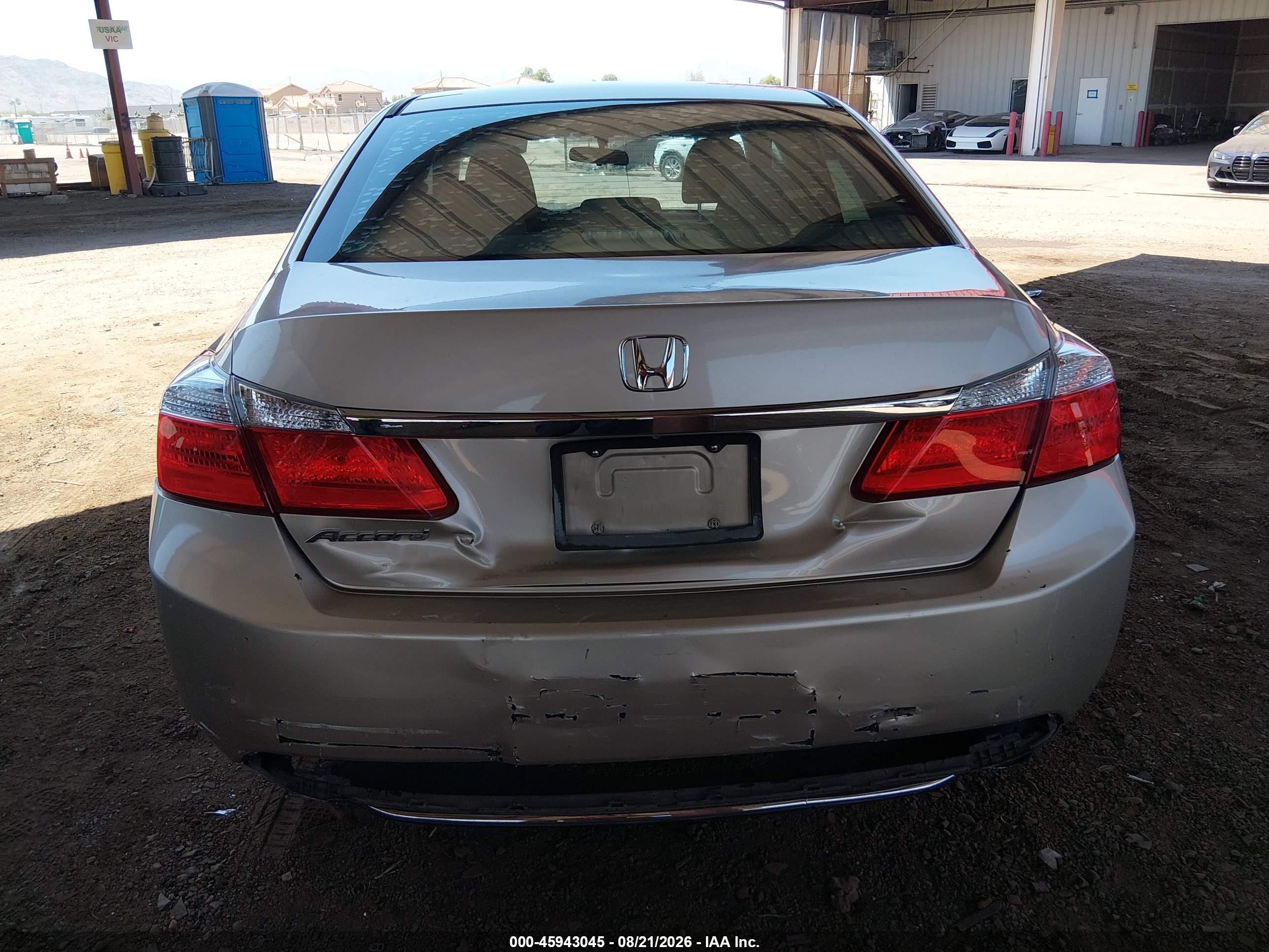 2013 Honda Accord Lx Champagne vin: 1HGCR2F36DA099201