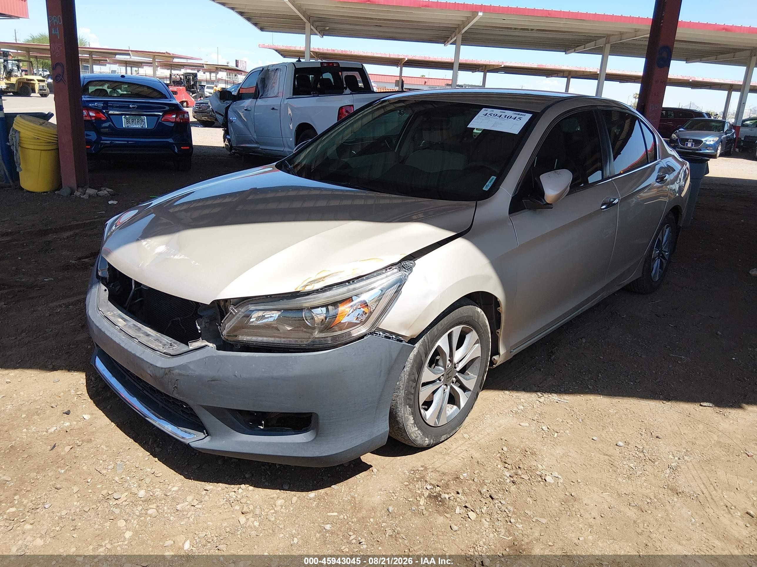 2013 Honda Accord Lx Champagne vin: 1HGCR2F36DA099201
