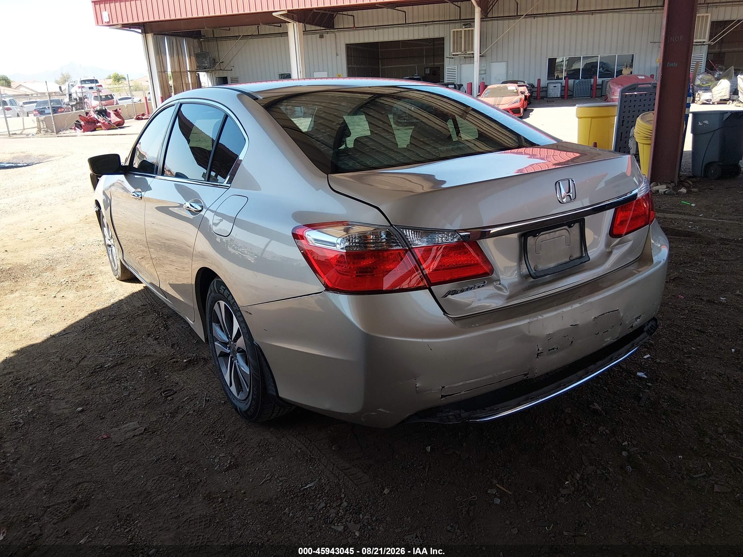 2013 Honda Accord Lx Champagne vin: 1HGCR2F36DA099201