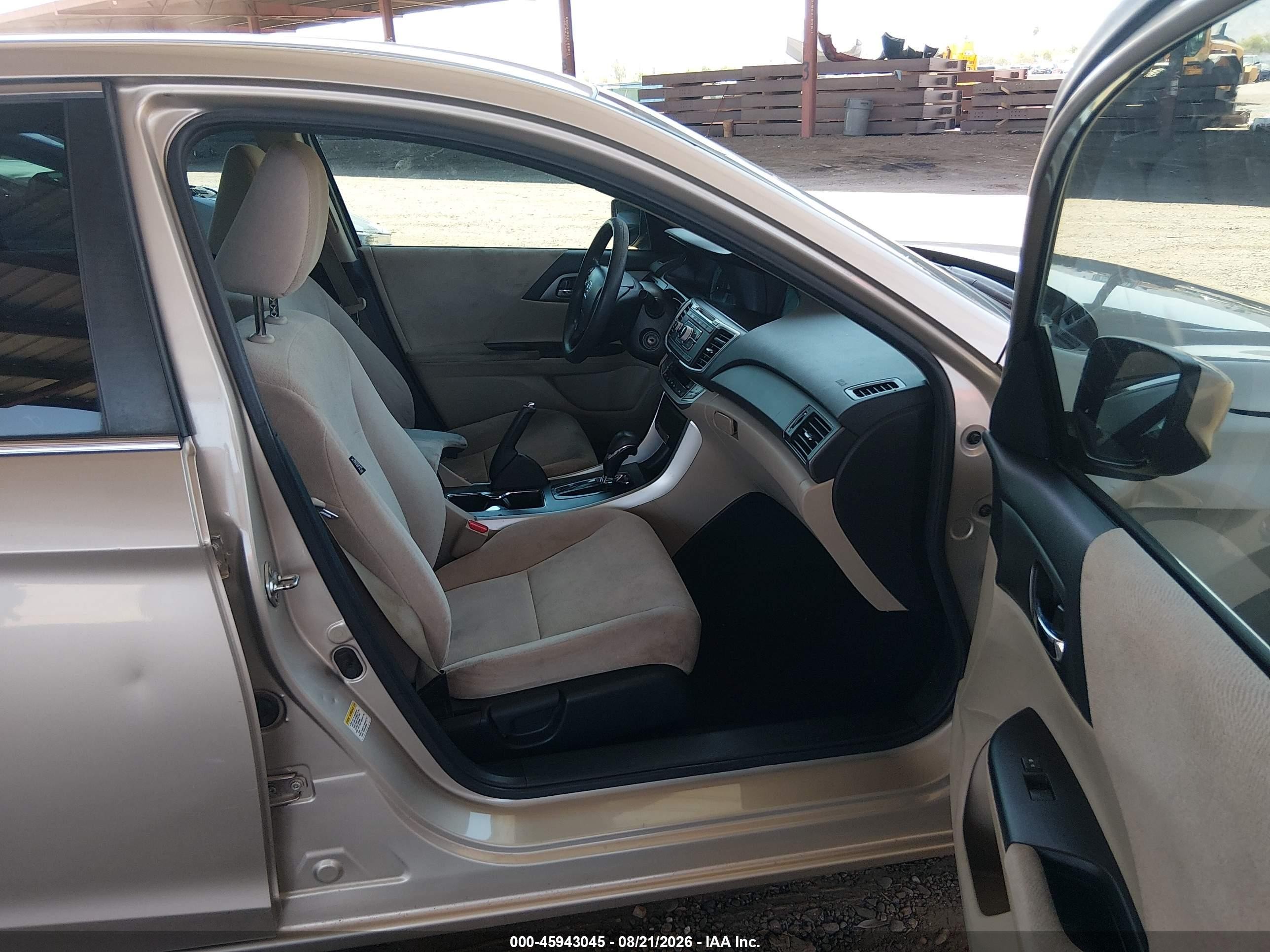 2013 Honda Accord Lx Champagne vin: 1HGCR2F36DA099201