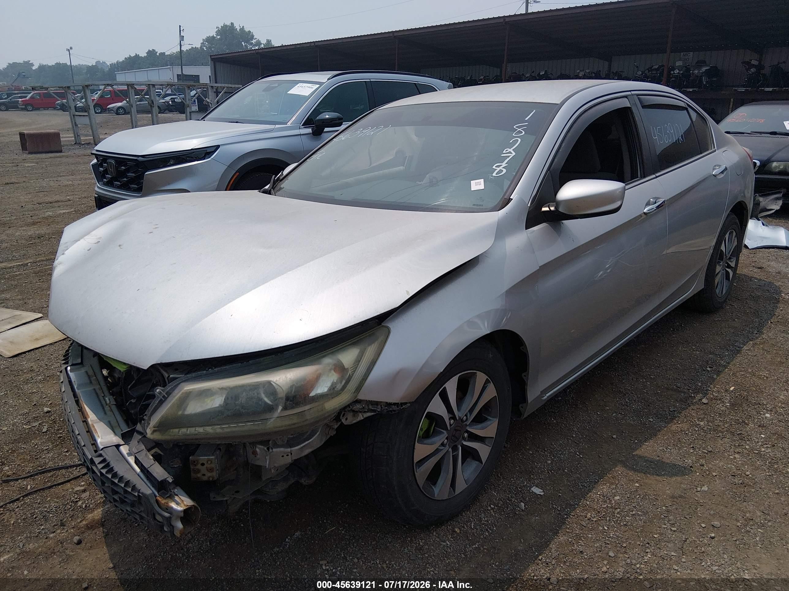 2013 Honda Accord Lx Silver vin: 1HGCR2F36DA118278