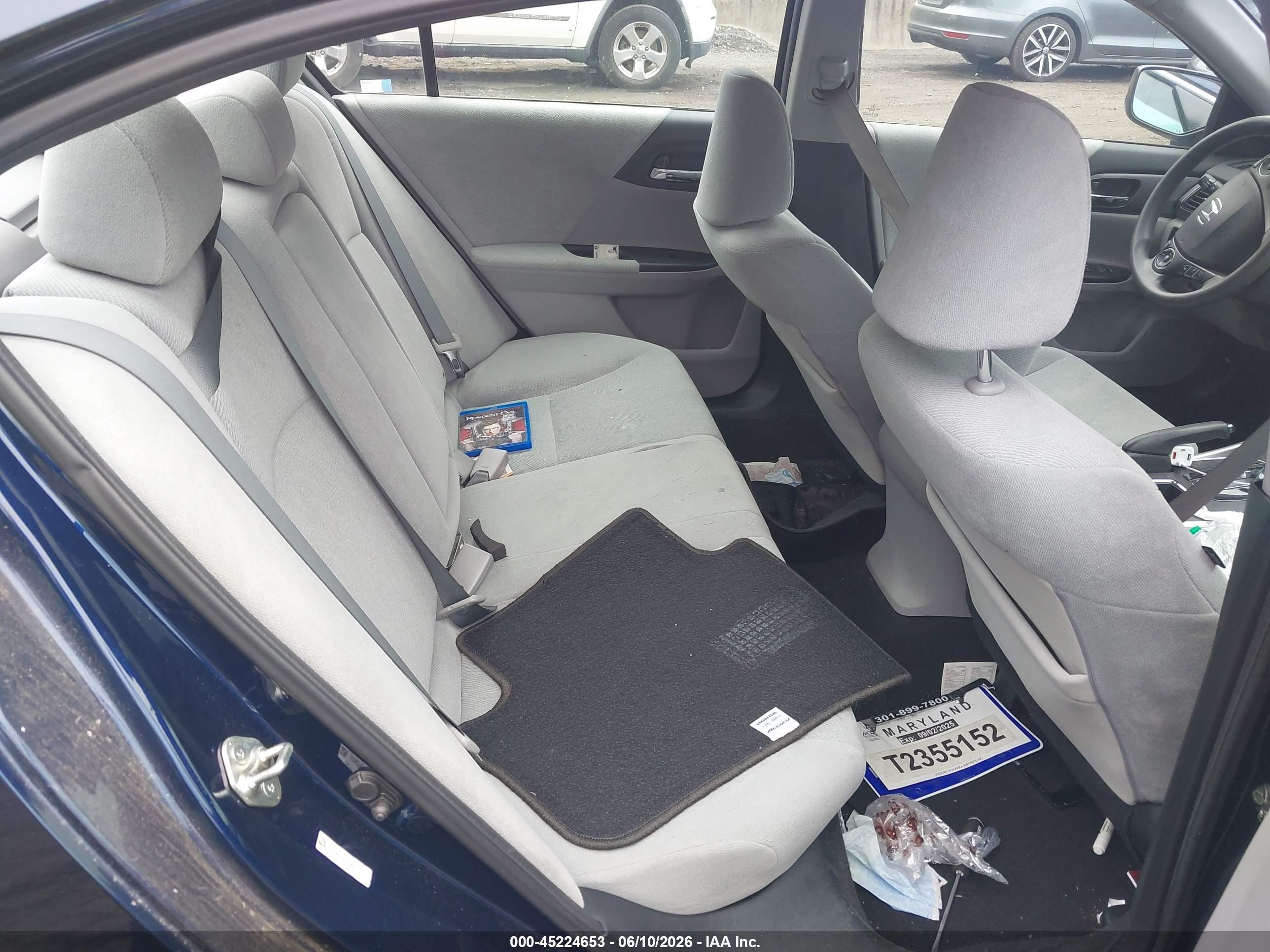 2013 Honda Accord Lx Blue vin: 1HGCR2F36DA118832