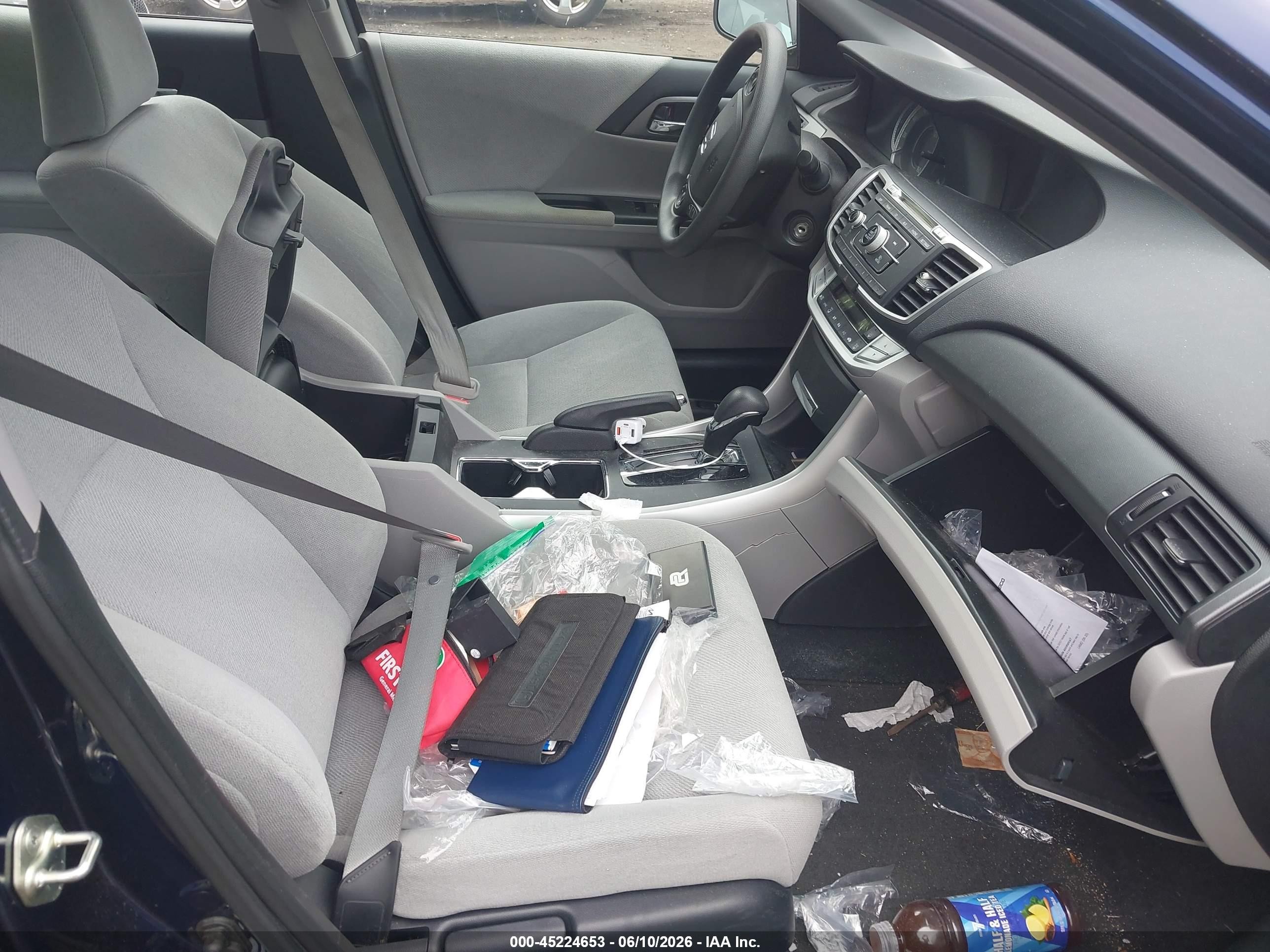 2013 Honda Accord Lx Blue vin: 1HGCR2F36DA118832