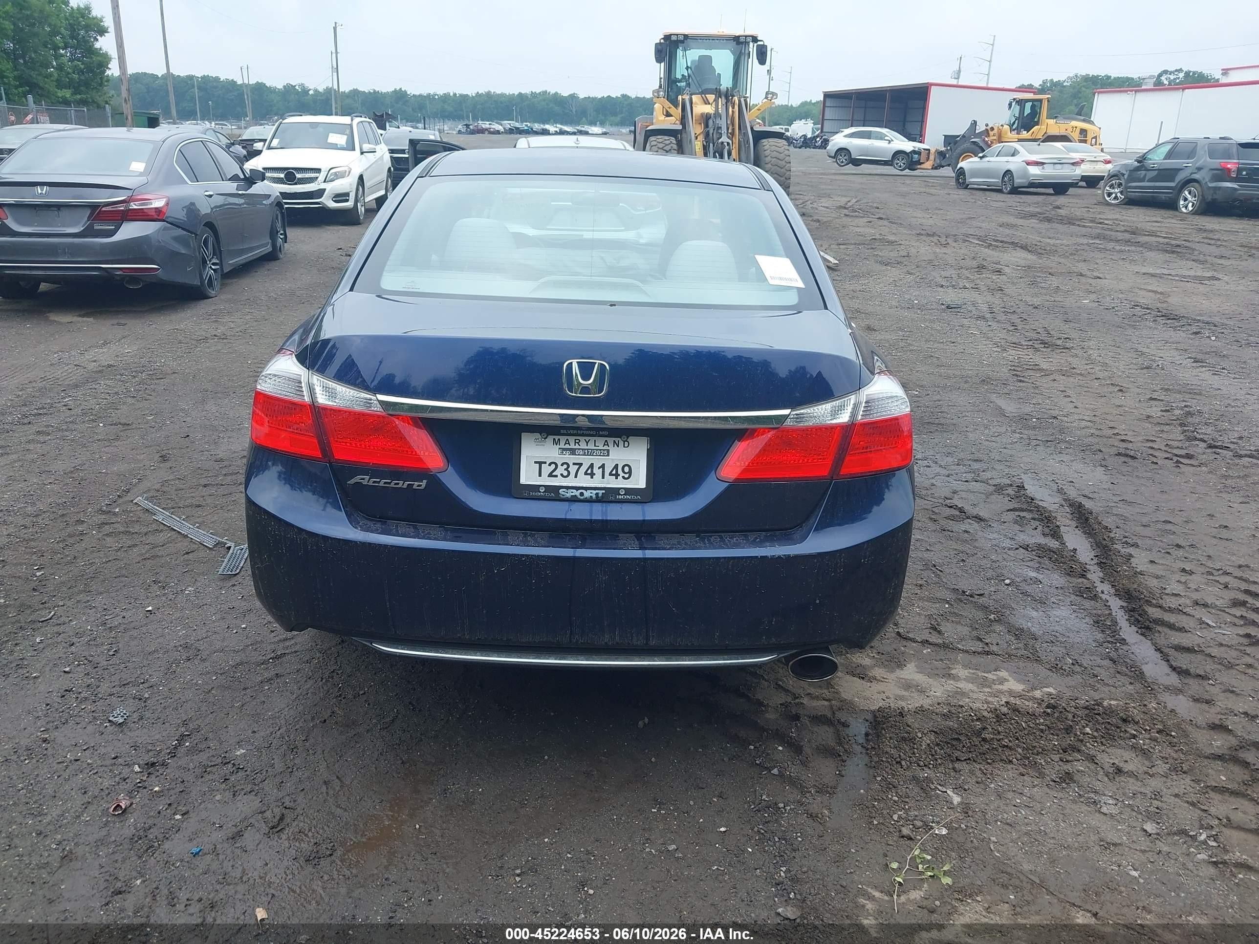 2013 Honda Accord Lx Blue vin: 1HGCR2F36DA118832