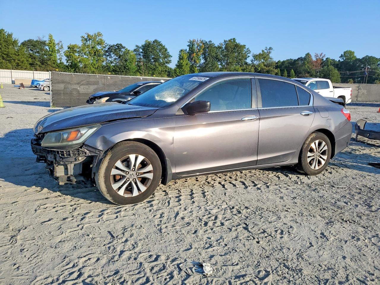 2013 Honda Accord Lx Gray vin: 1HGCR2F36DA129684