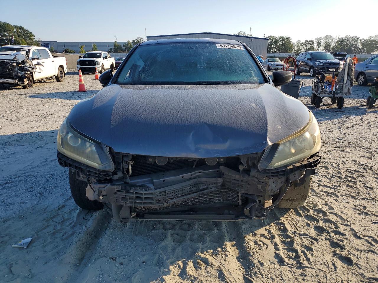 2013 Honda Accord Lx Gray vin: 1HGCR2F36DA129684