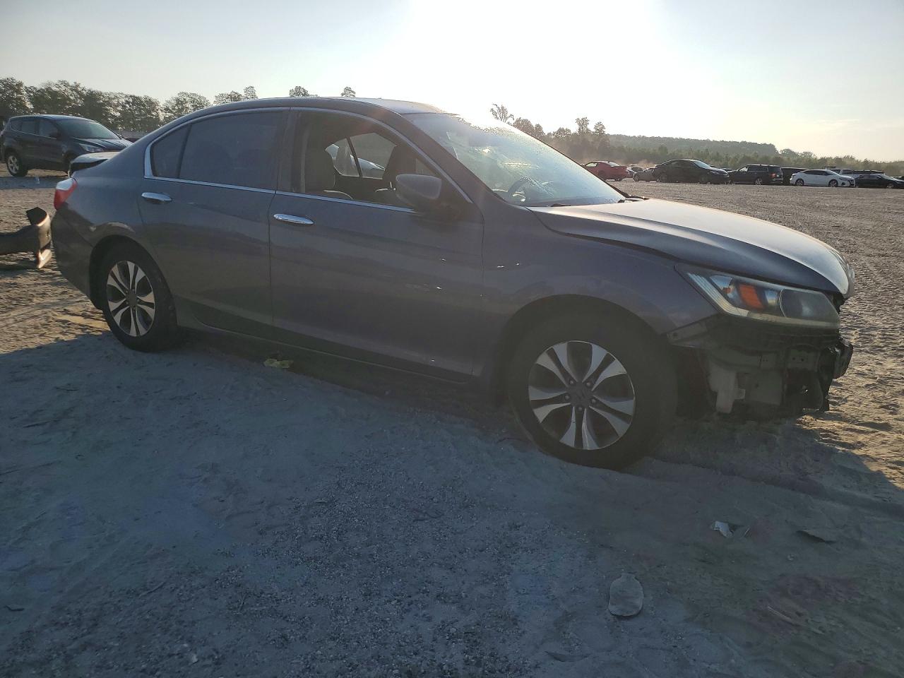 2013 Honda Accord Lx Gray vin: 1HGCR2F36DA129684