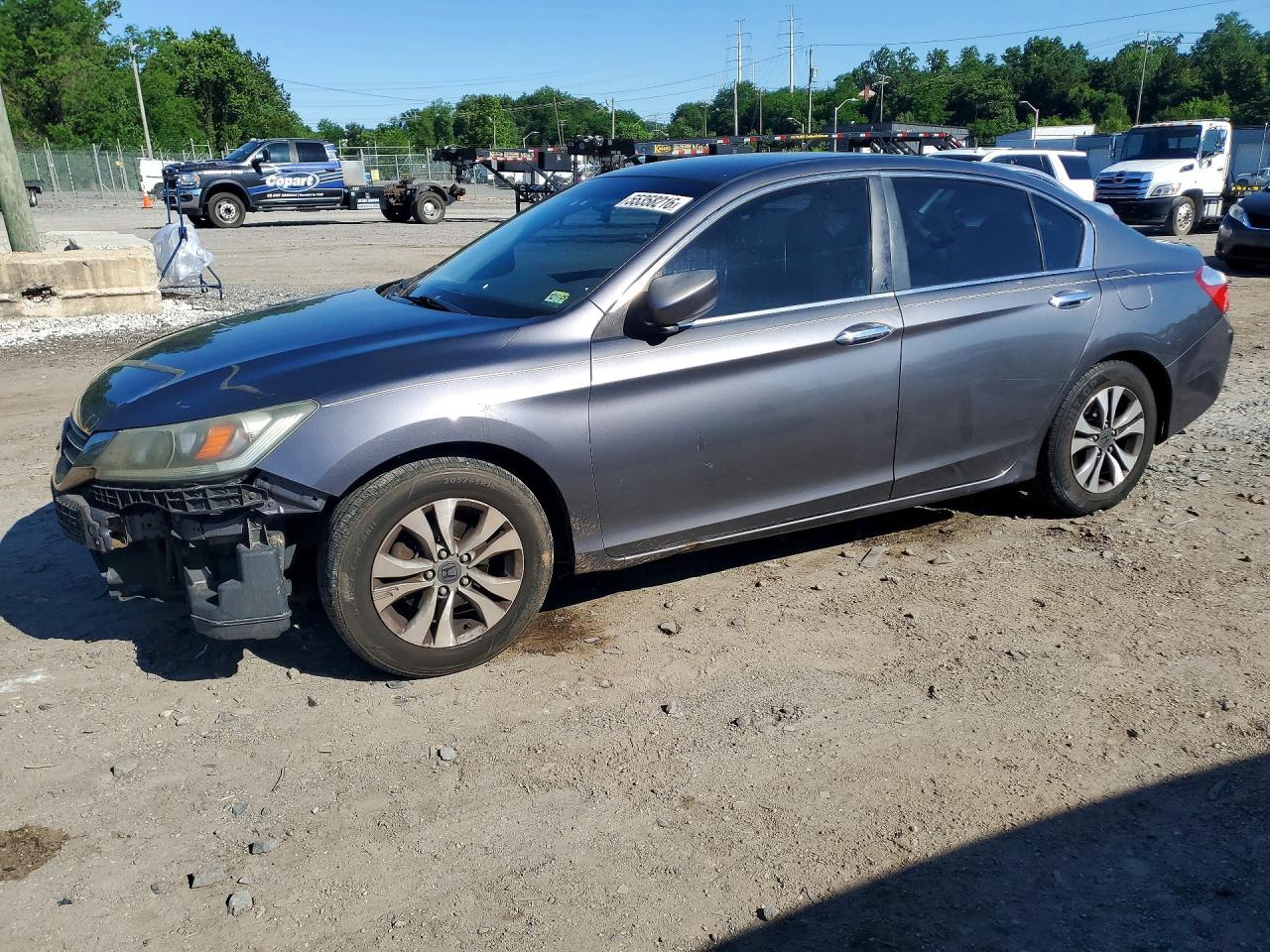 2013 Honda Accord Lx Gray vin: 1HGCR2F36DA141060