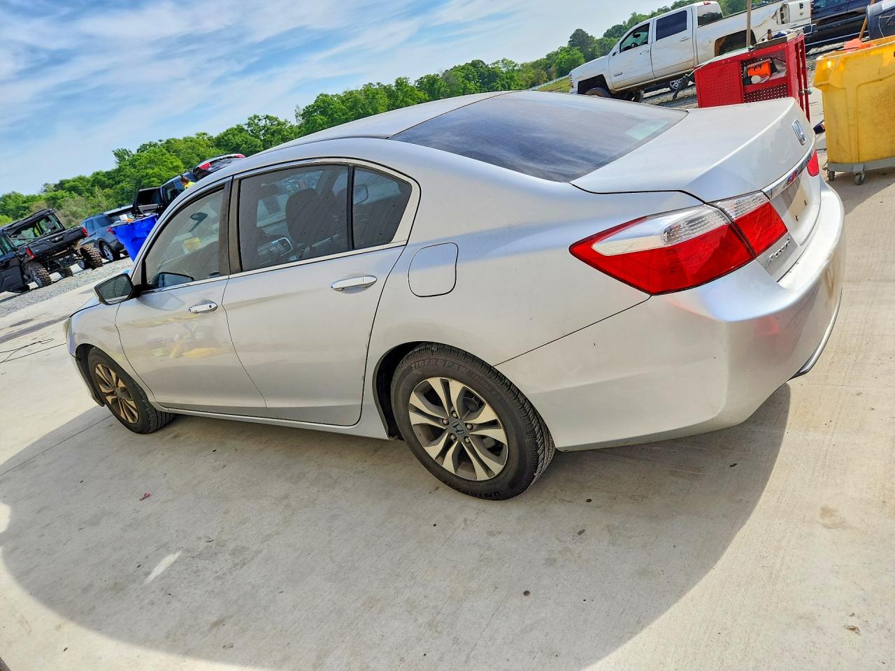 2013 Honda Accord Lx Silver vin: 1HGCR2F36DA142631