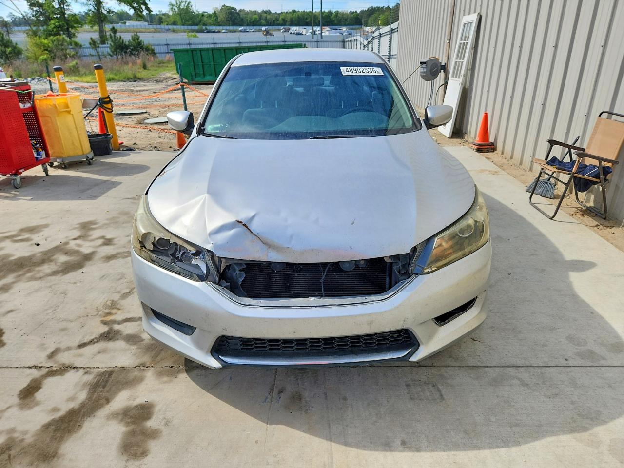 2013 Honda Accord Lx Silver vin: 1HGCR2F36DA142631