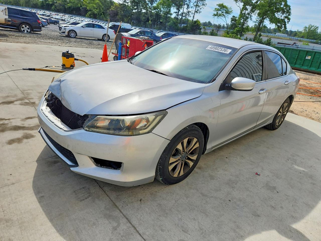 2013 Honda Accord Lx Silver vin: 1HGCR2F36DA142631