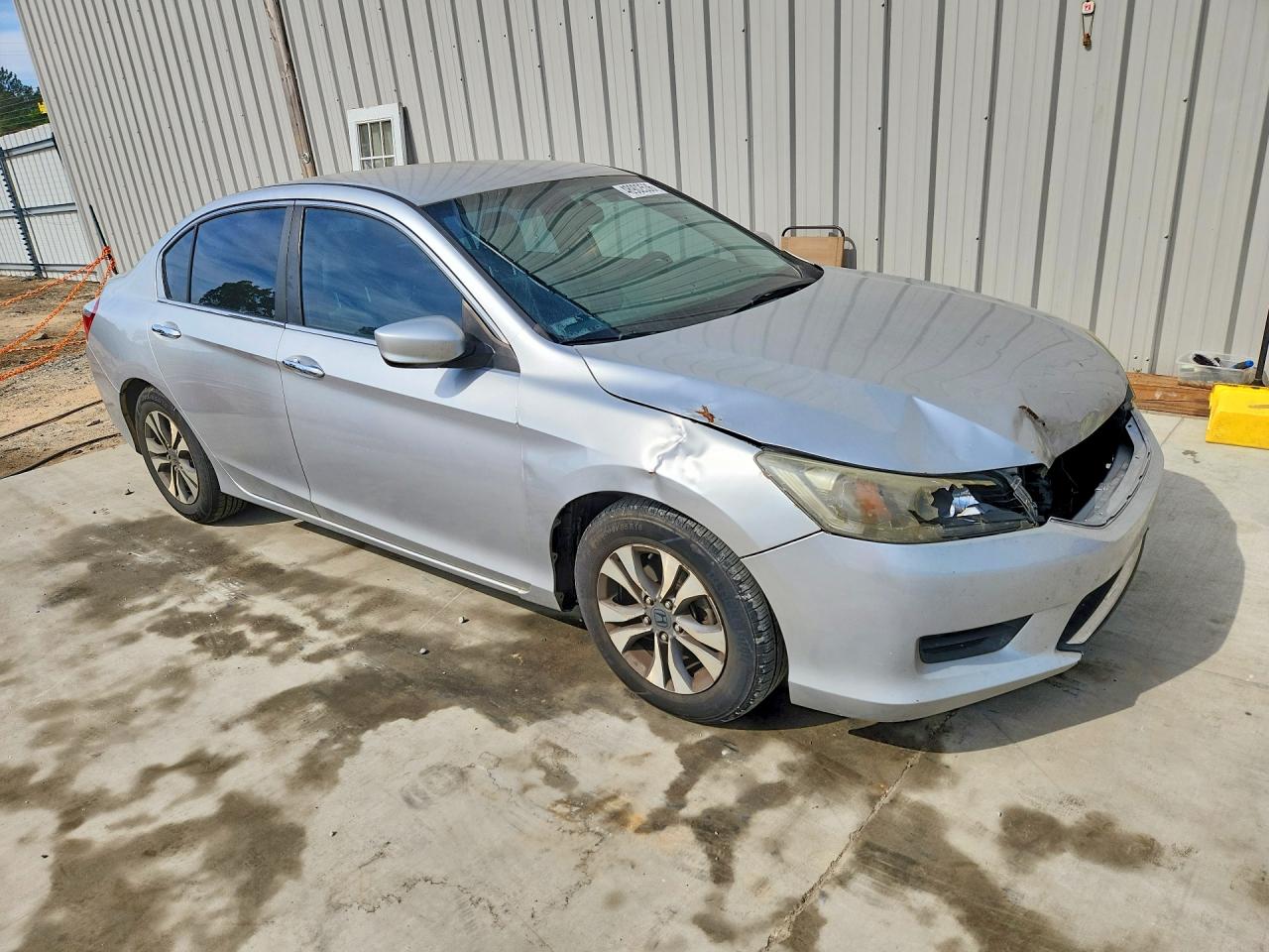 2013 Honda Accord Lx Silver vin: 1HGCR2F36DA142631