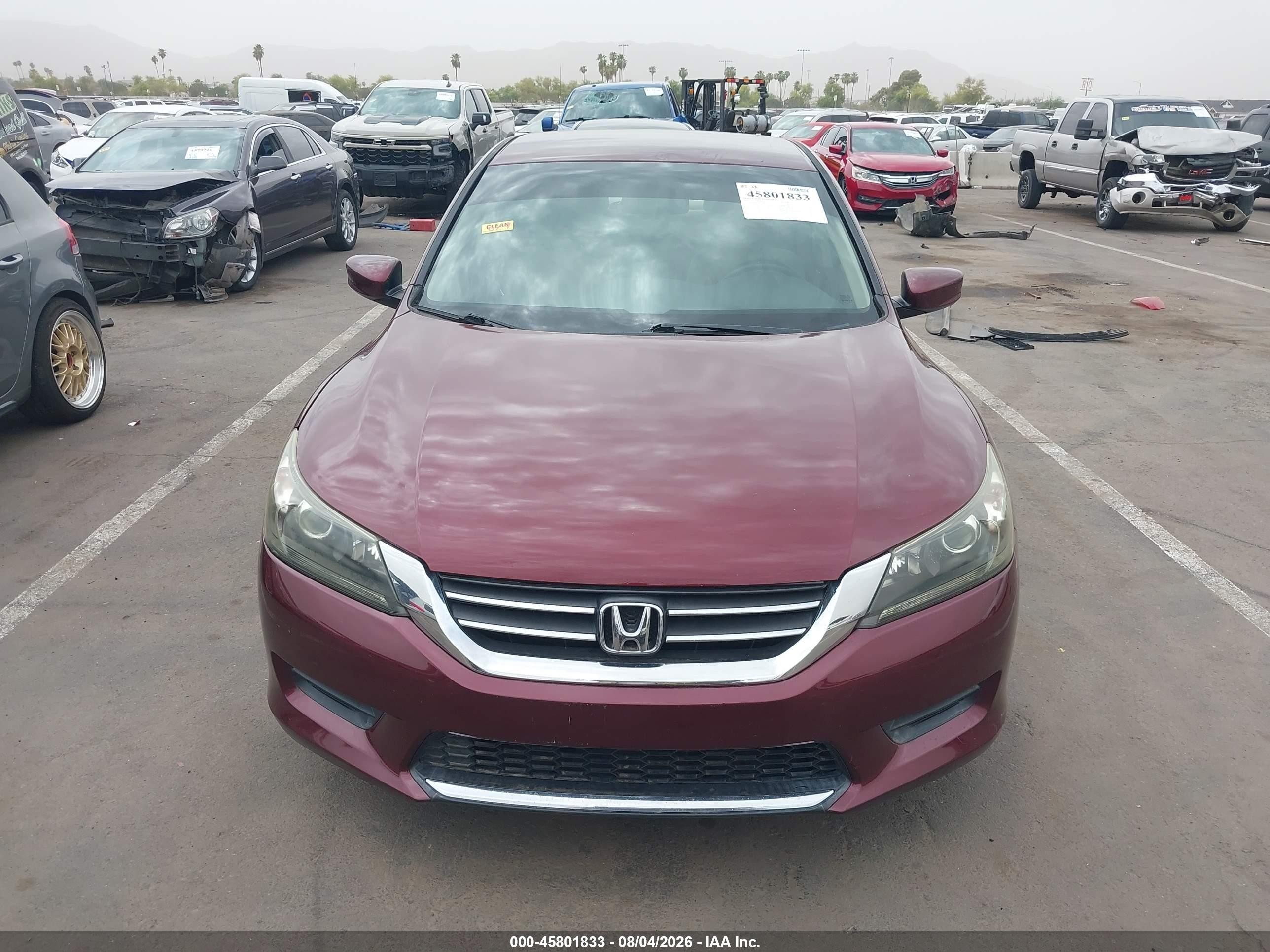 2013 Honda Accord Lx Maroon vin: 1HGCR2F36DA186015