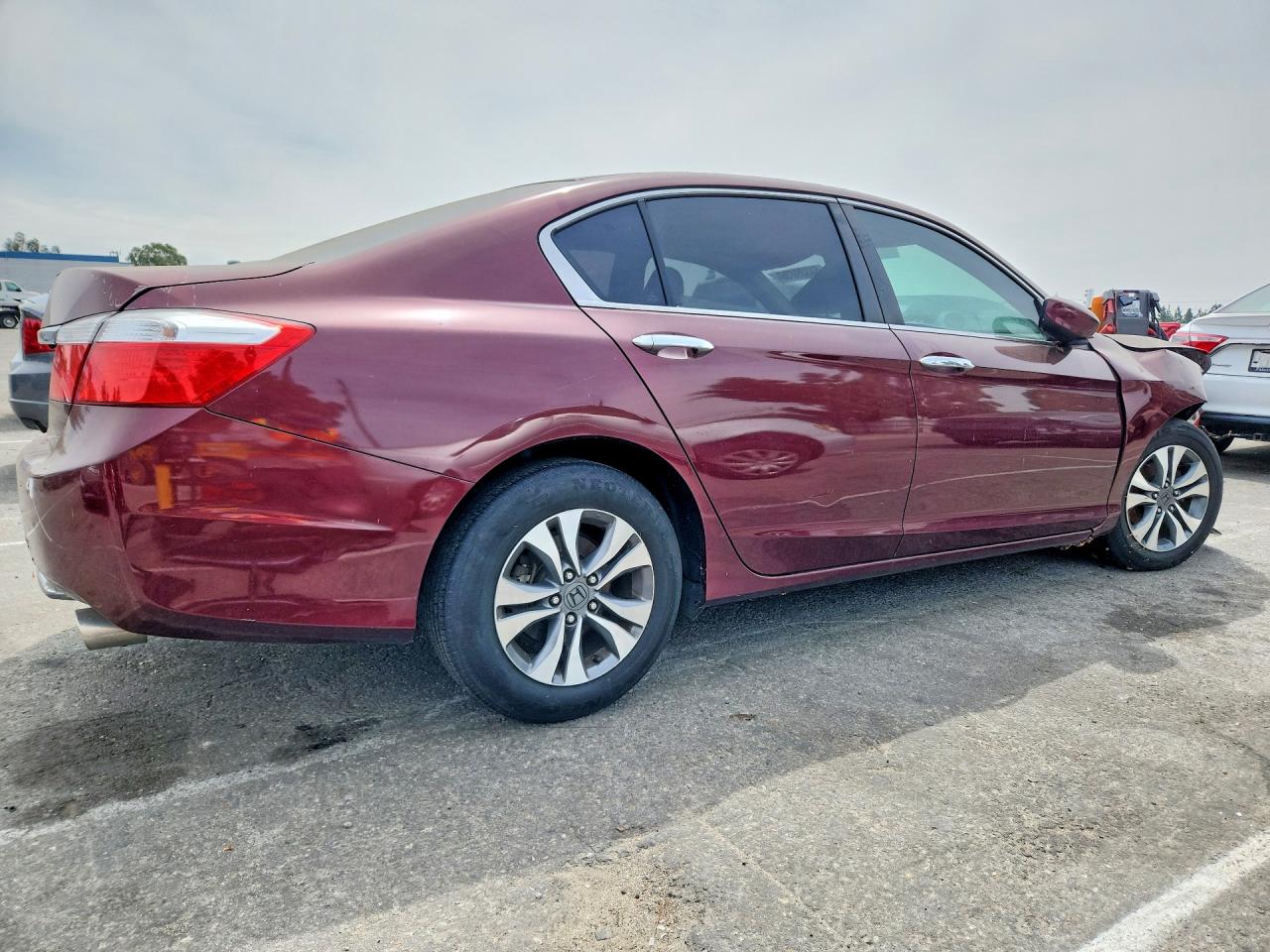 2013 Honda Accord Lx Burgundy vin: 1HGCR2F36DA194695
