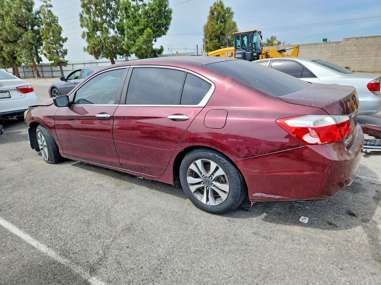 2013 Honda Accord Lx Burgundy vin: 1HGCR2F36DA194695