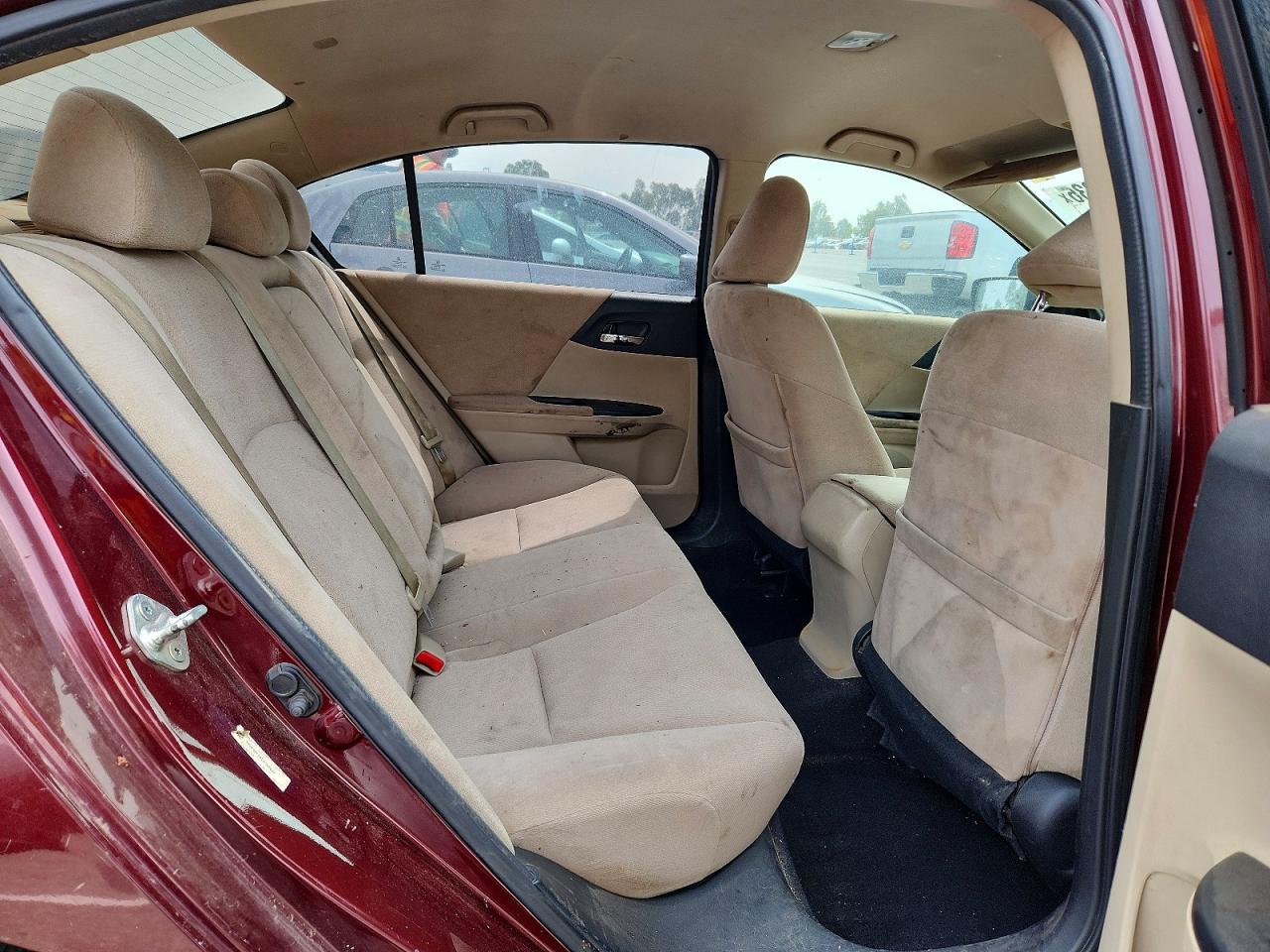 2013 Honda Accord Lx Burgundy vin: 1HGCR2F36DA194695