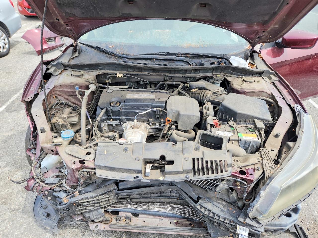 2013 Honda Accord Lx Burgundy vin: 1HGCR2F36DA194695